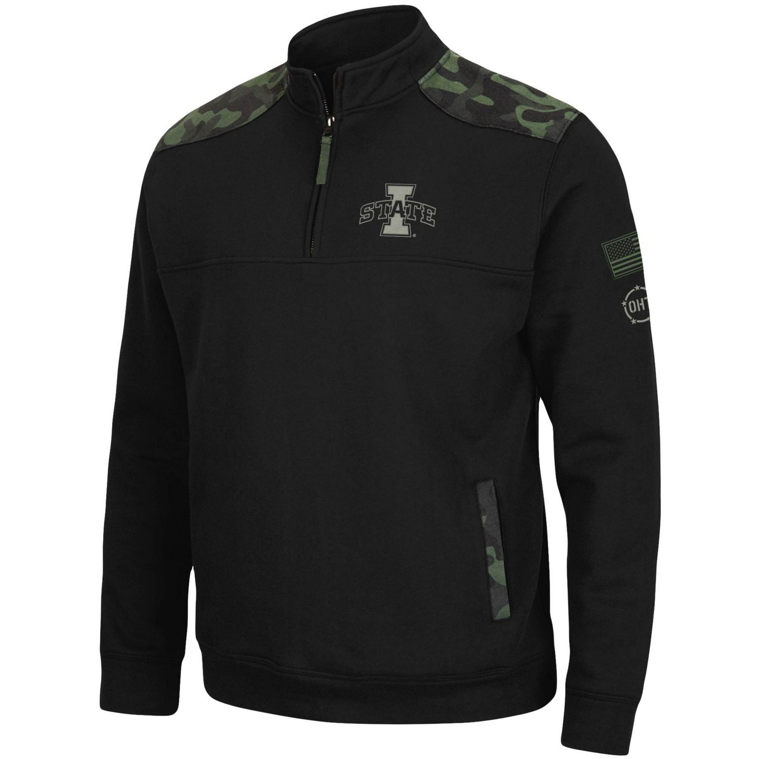 Colosseum Iowa State Cyclones OHT Military Appreciation Commo Fleece Quarter-Zip Jacket - view number 2