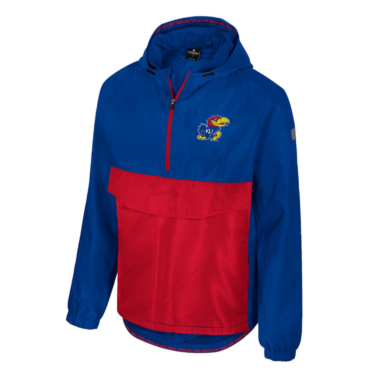 Colosseum Kansas Jayhawks Reloaded Anorak Half-Zip Jacket - view number 2