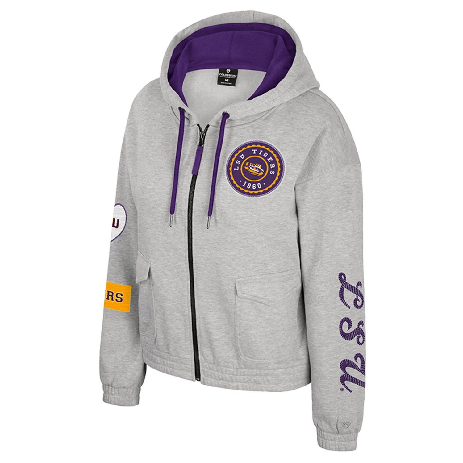 Colosseum LSU Tigers Alfie Full-Zip Hoodie Jacket - view number 2