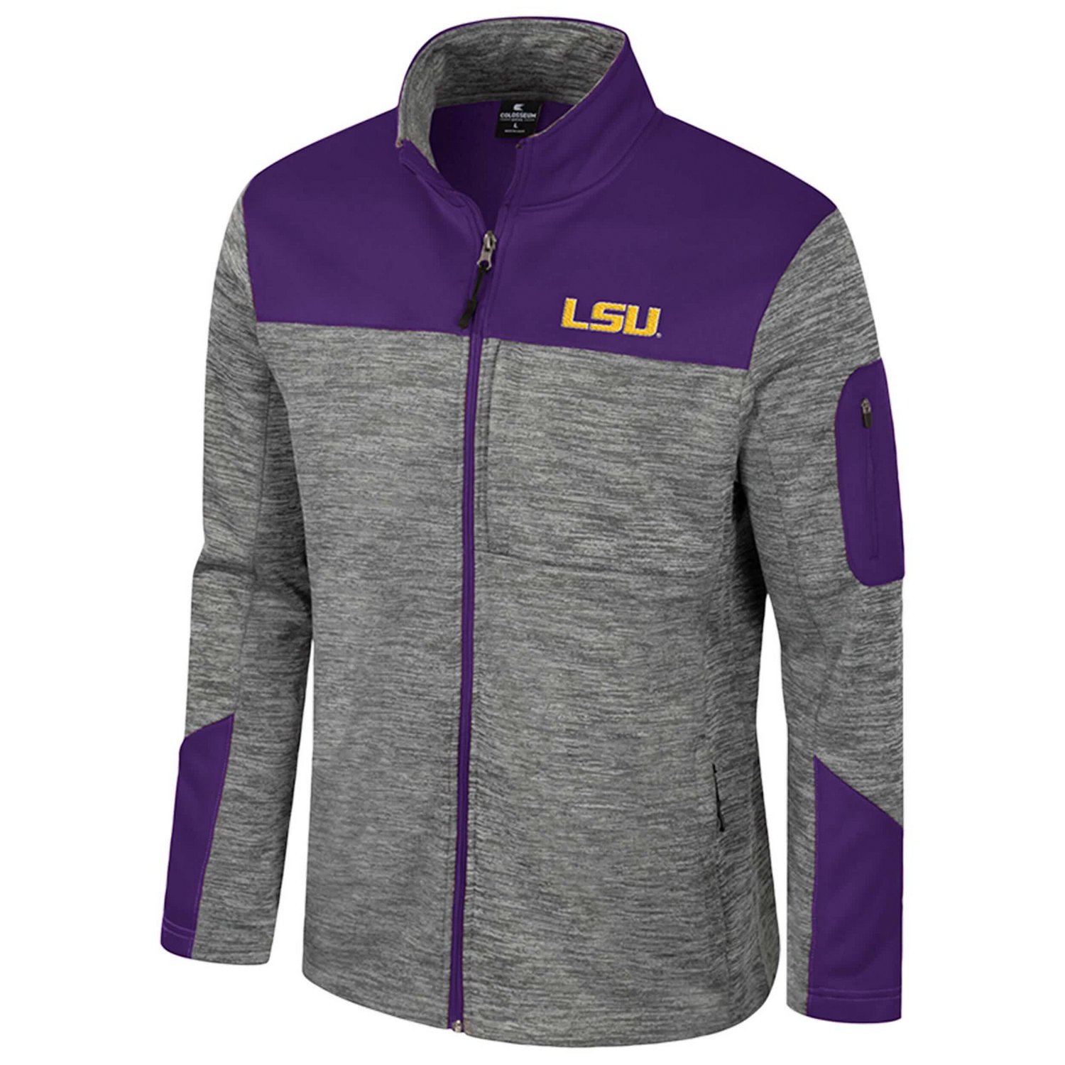 Colosseum LSU Tigers Guard Full-Zip Jacket