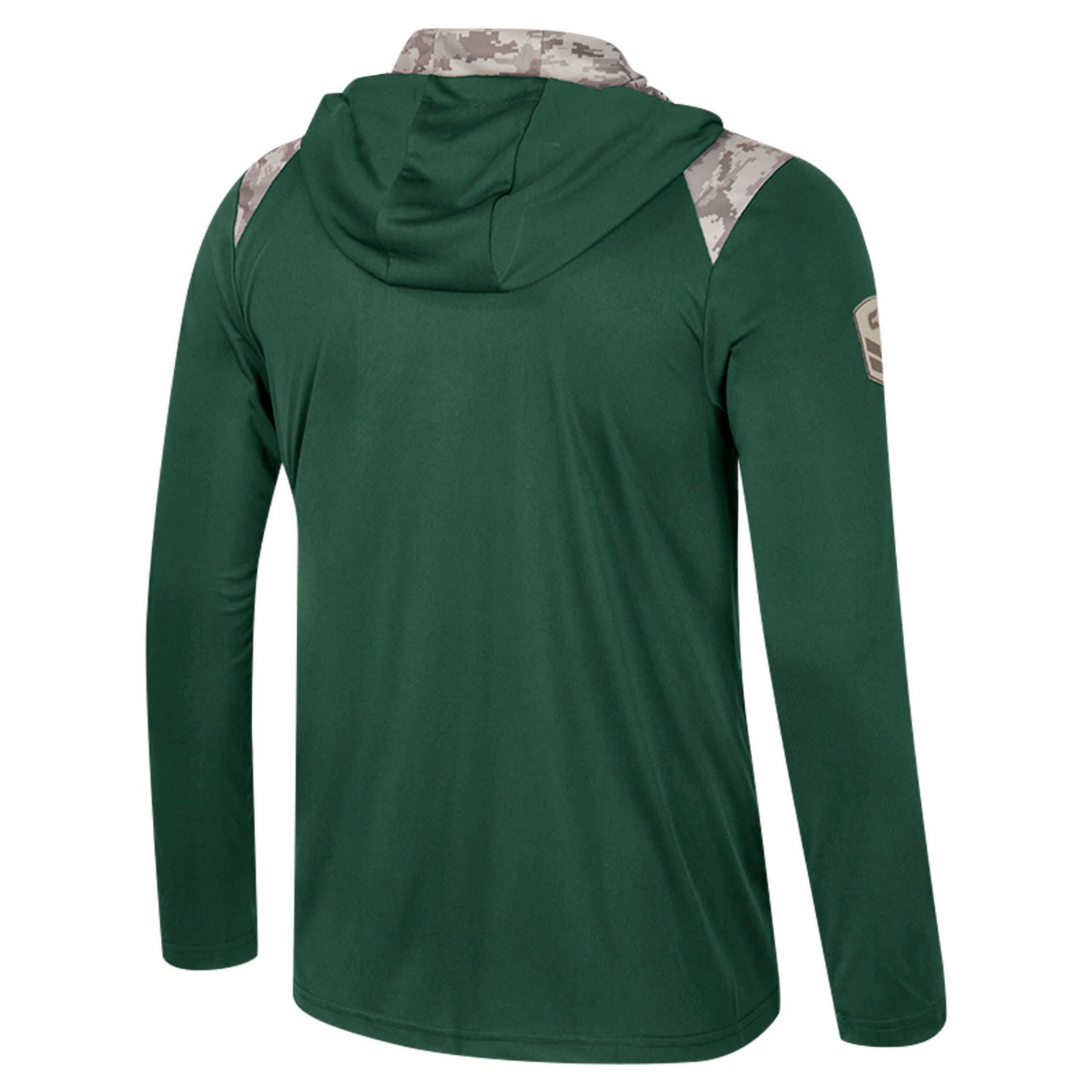 Colosseum Michigan State Spartans OHT Military Appreciation Quarter-Zip Hoodie Jacket - view number 3
