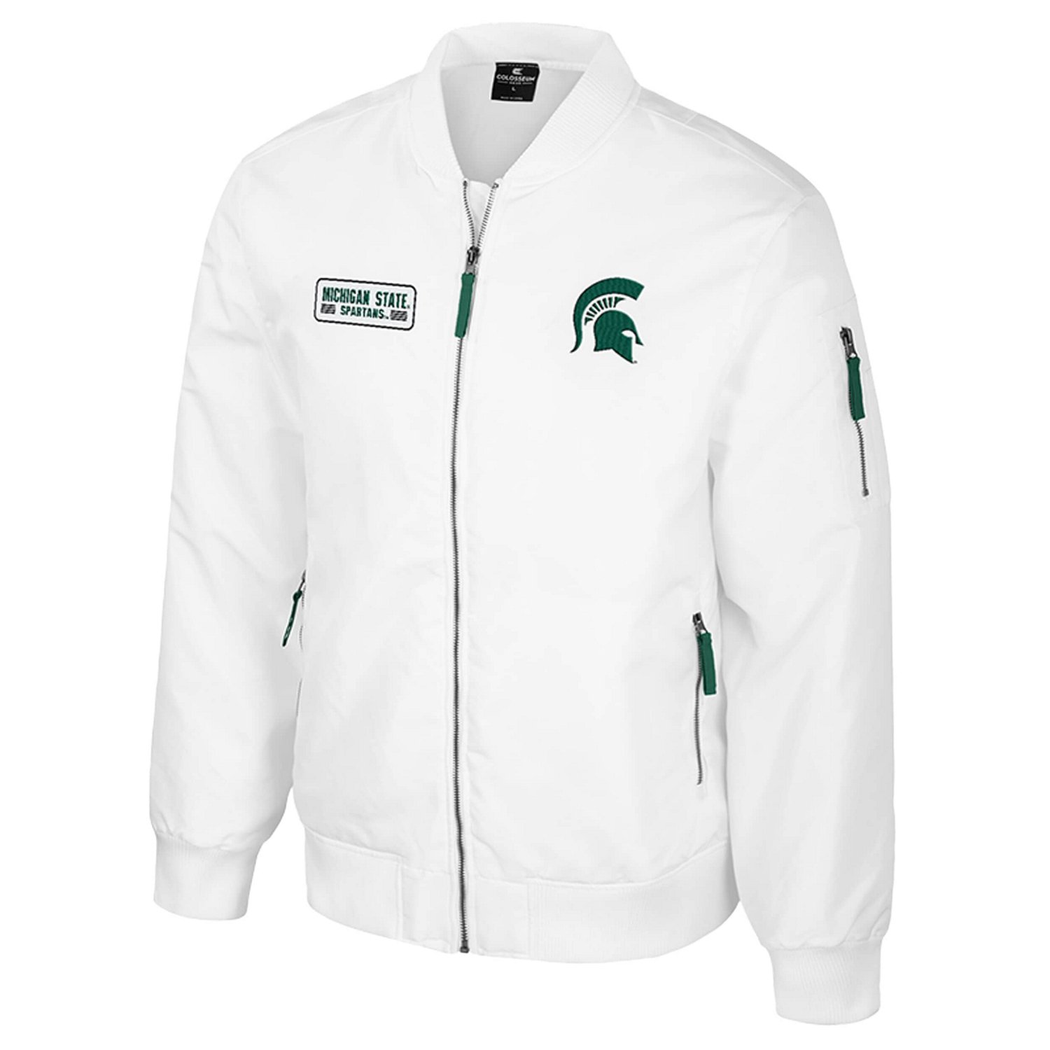 Colosseum Michigan State Spartans Rabbit Full-Zip Bomber Jacket - view number 2
