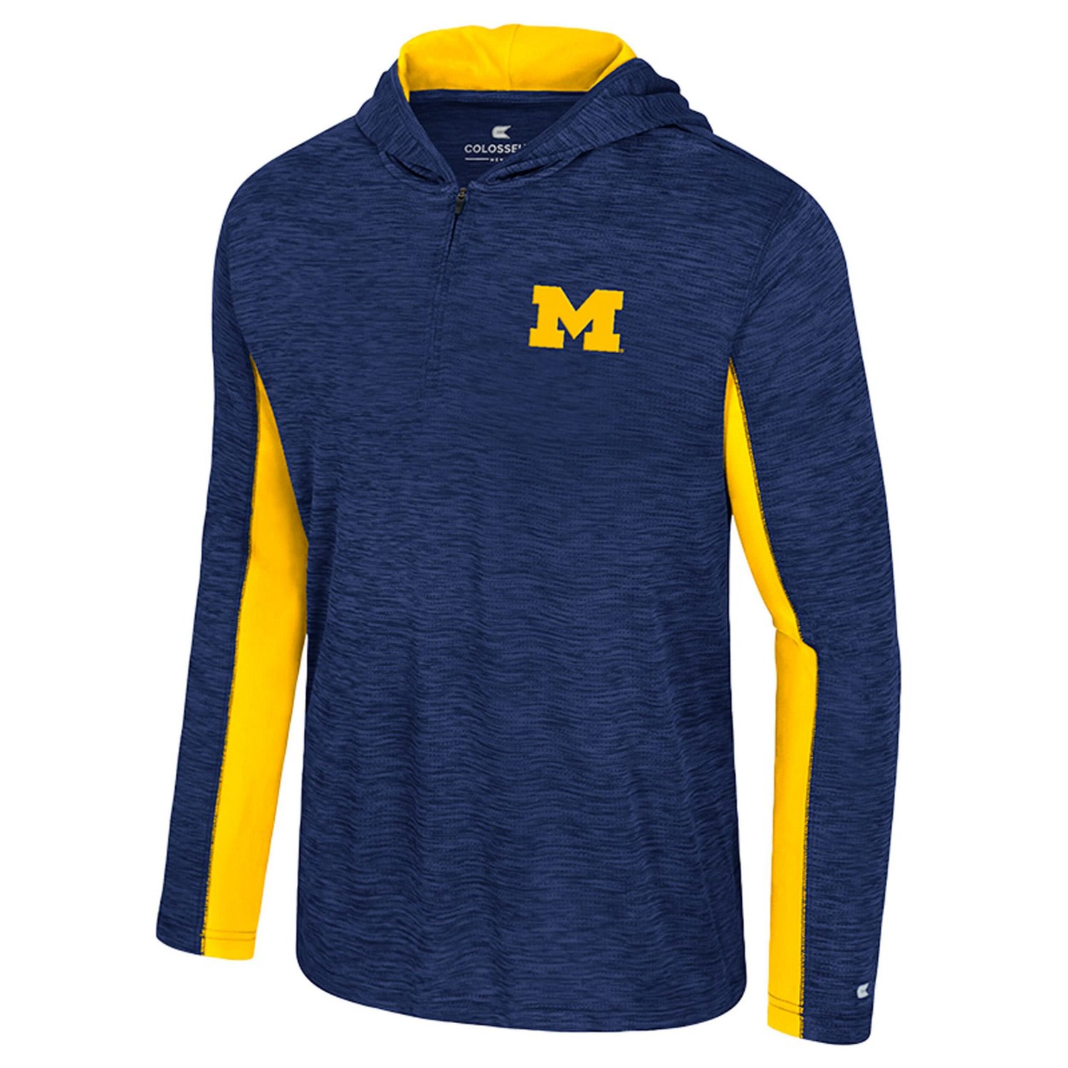 Colosseum Michigan Wolverines Always Sunny Quarter-Zip Hoodie - view number 2