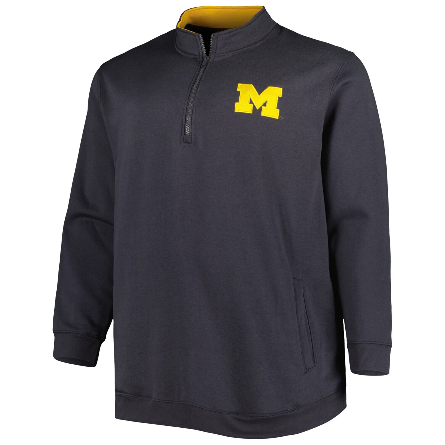 Colosseum Michigan Wolverines Big  Tall Tortugas Logo Quarter-Zip Sweatshirt - view number 2
