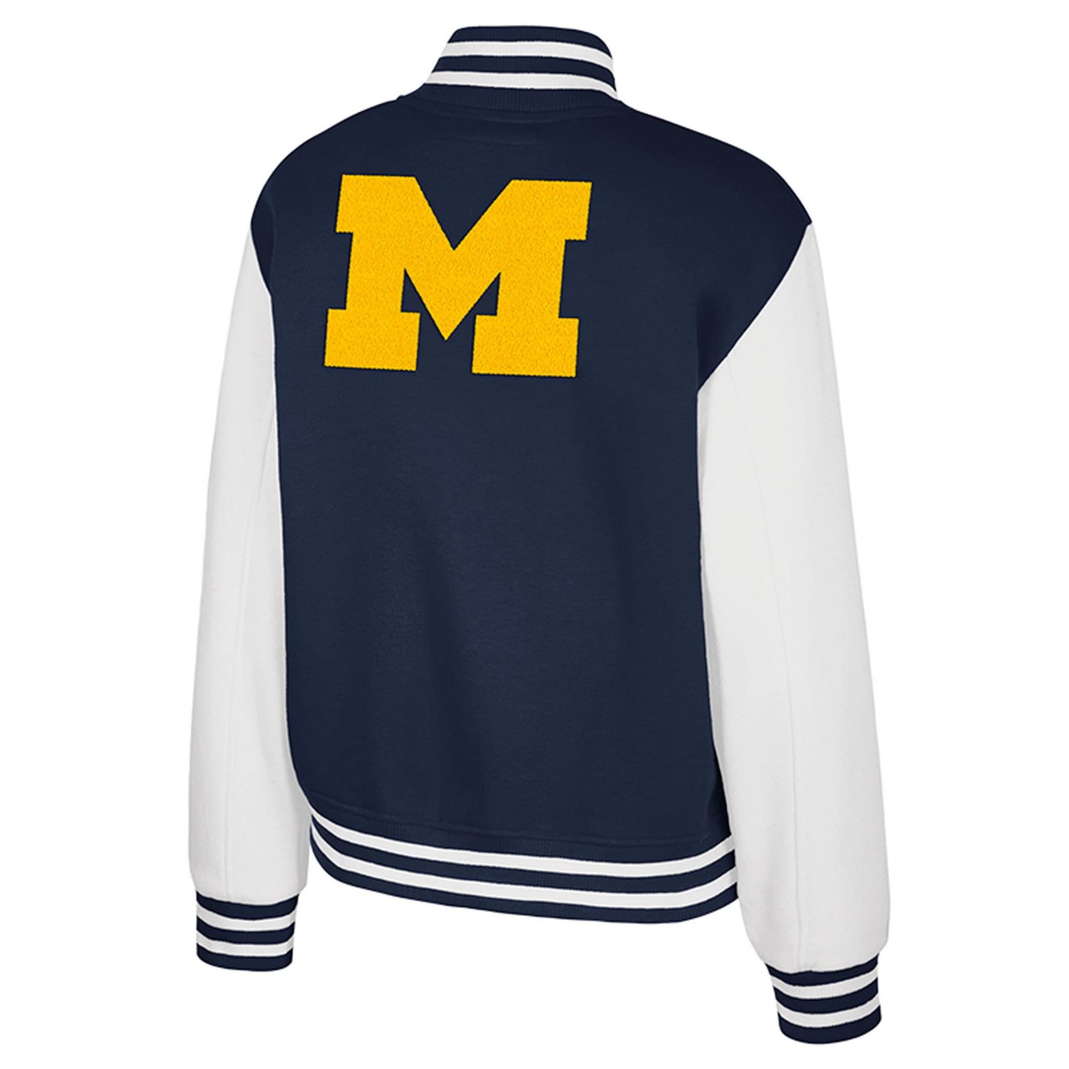 Colosseum Michigan Wolverines French Baguette Full Snap Fleece Jacket - view number 3