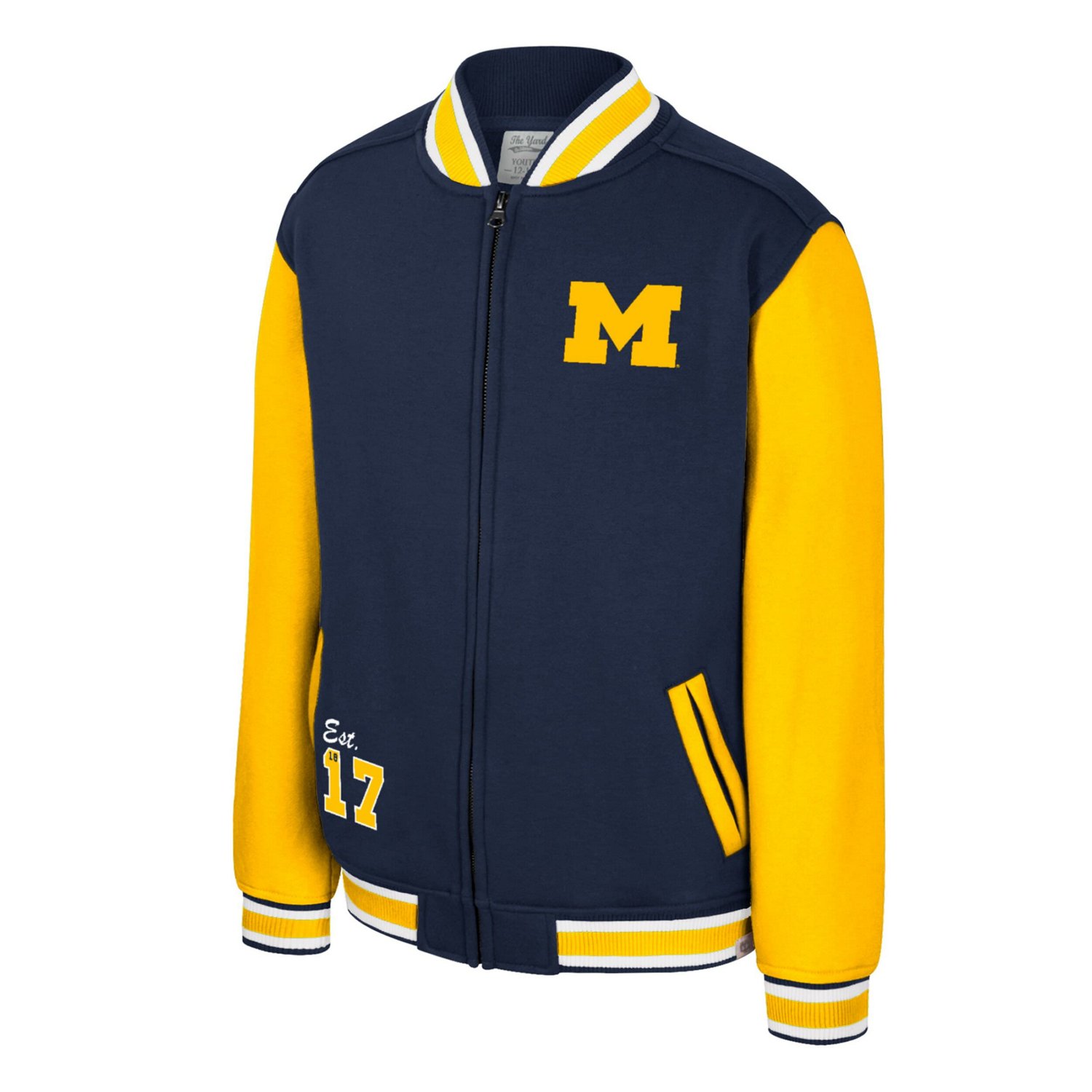 Colosseum Michigan Wolverines Grand Tour Full-Zip Bomber Jacket - view number 2