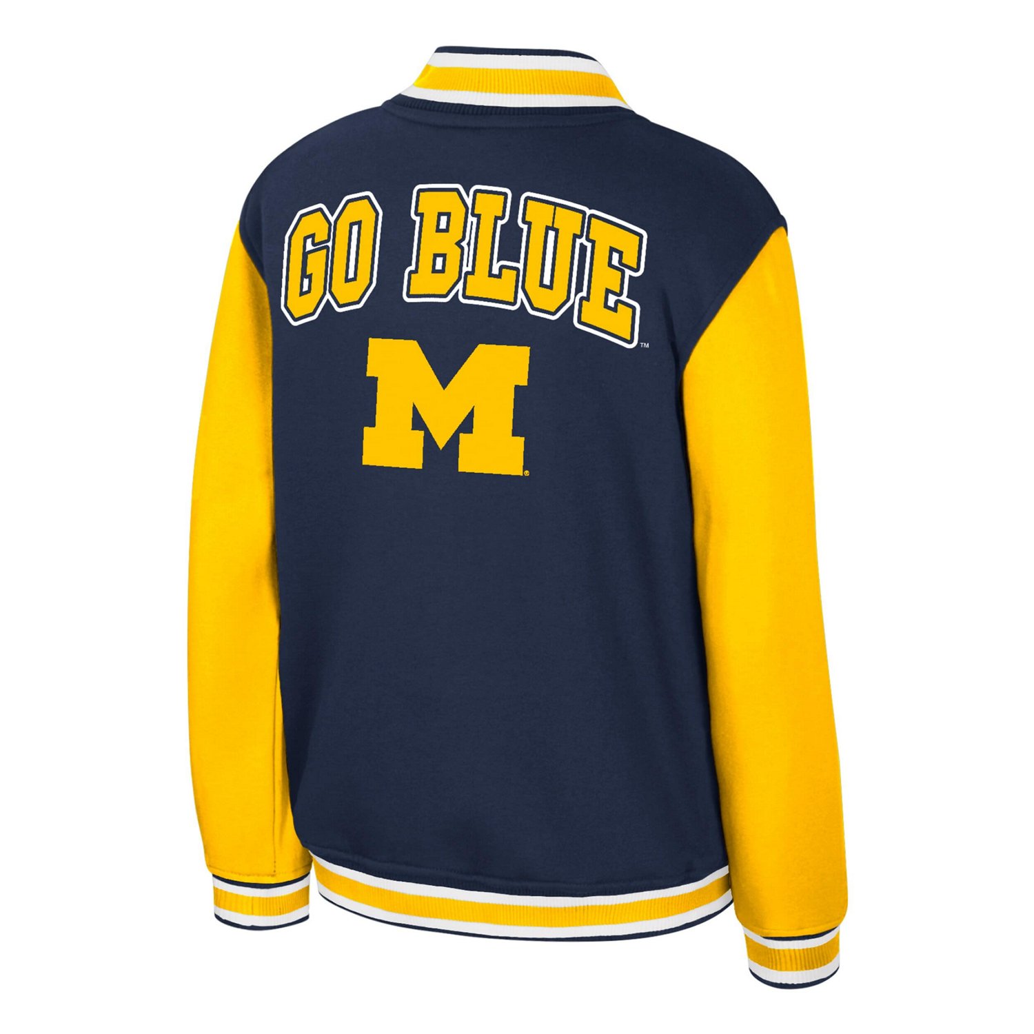 Colosseum Michigan Wolverines Grand Tour Full-Zip Bomber Jacket - view number 3