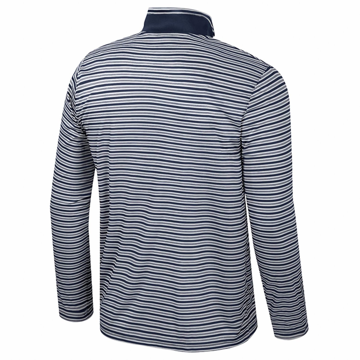 Colosseum Michigan Wolverines Striped Quarter-Zip Top