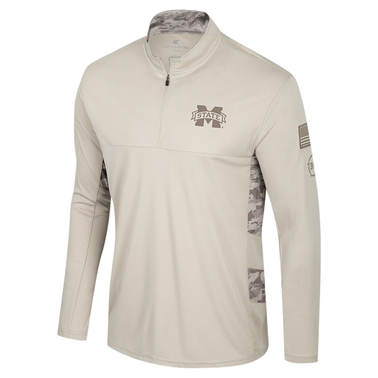 Colosseum Mississippi State Bulldogs OHT Military Appreciation Quarter-Zip Jacket - view number 2