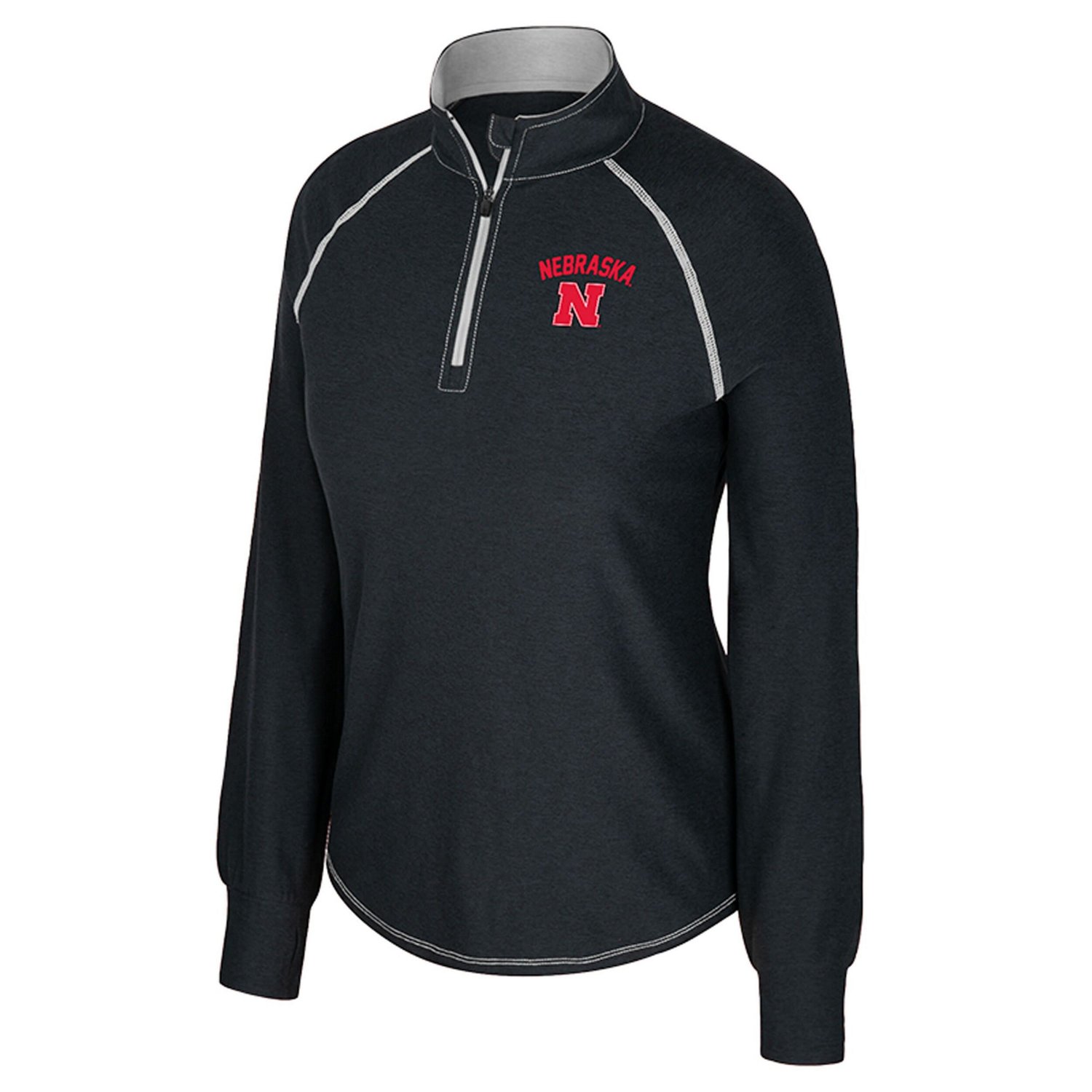 Colosseum Nebraska Huskers Bikram Raglan Quarter-Zip Top - view number 2