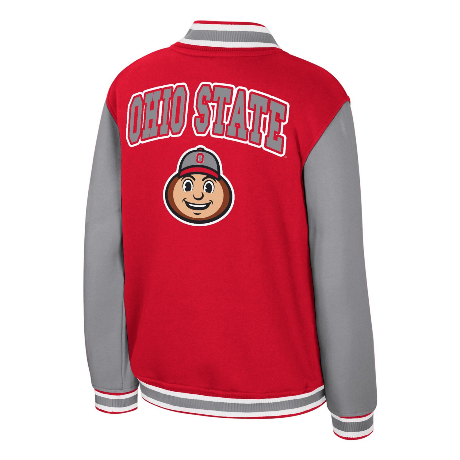 Colosseum Ohio State Buckeyes Grand Tour Full-Zip Bomber Jacket - view number 3