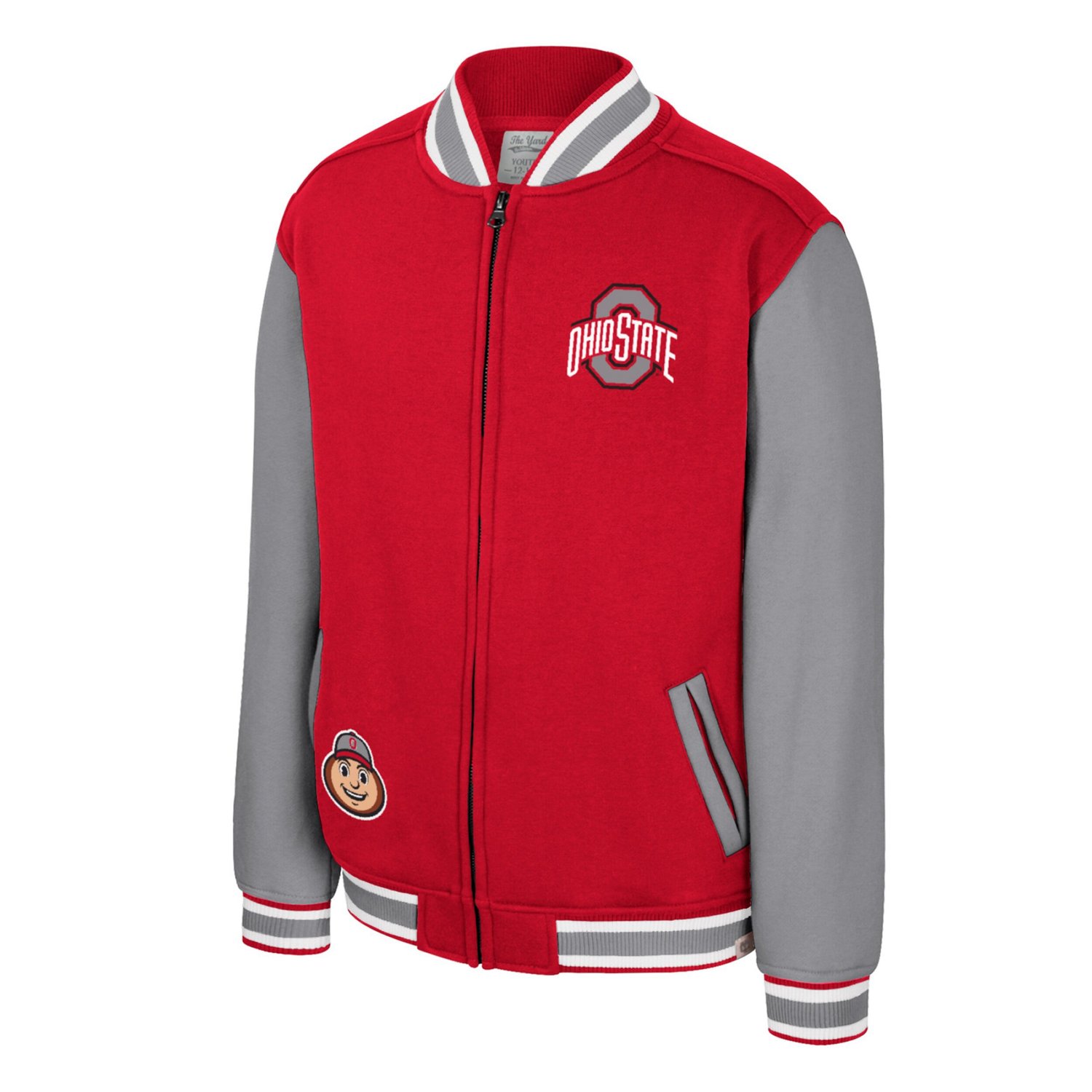 Colosseum Ohio State Buckeyes Grand Tour Full-Zip Bomber Jacket - view number 2