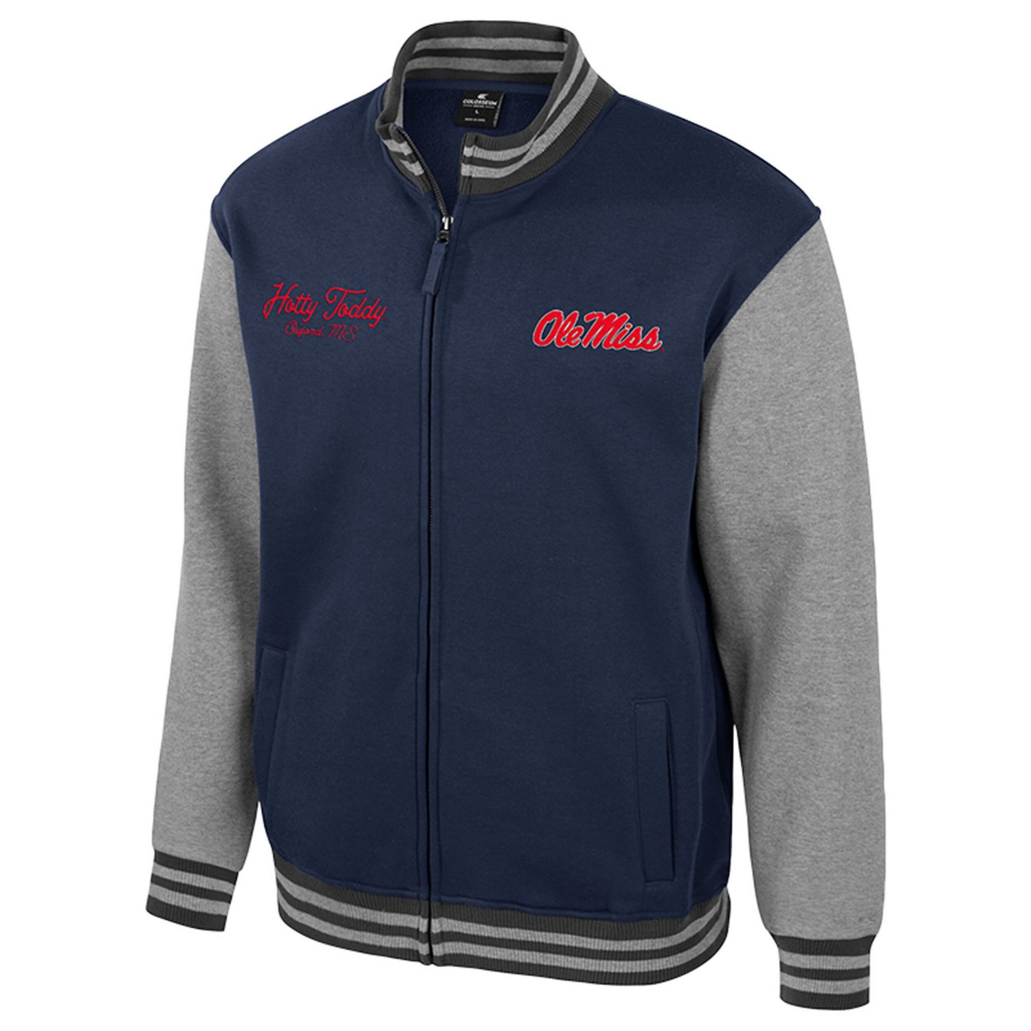 Colosseum Ole Miss Rebels Ambi-Turner Full-Zip Varsity Jacket - view number 2