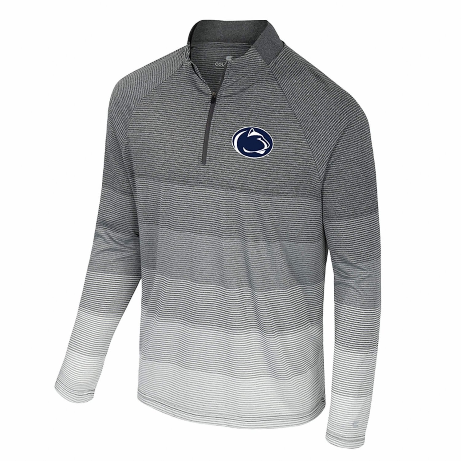 Colosseum Penn State Nittany Lions AI Striped Mesh Quarter-Zip Raglan Windshirt - view number 2