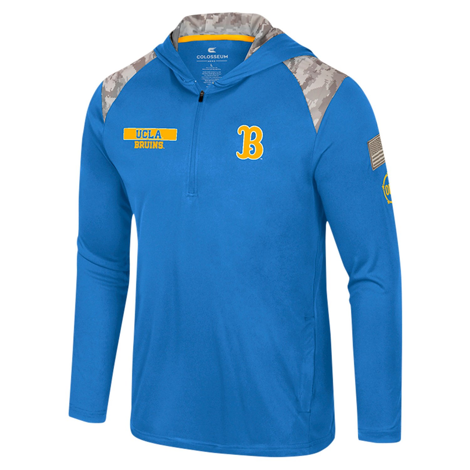 Colosseum UCLA Bruins OHT Military Appreciation Quarter-Zip Hoodie Jacket - view number 2
