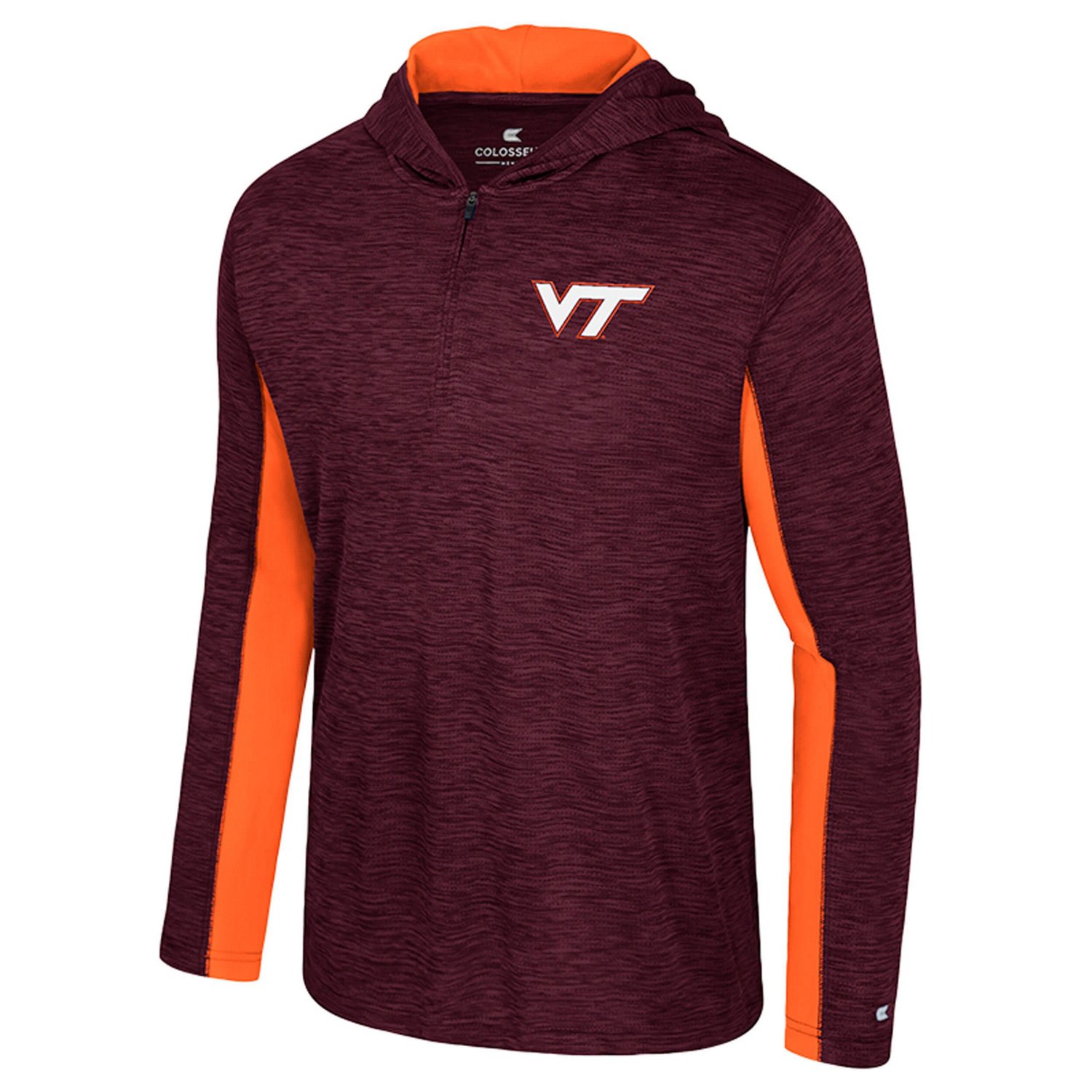 Colosseum Virginia Tech Hokies Always Sunny Quarter-Zip Hoodie - view number 2
