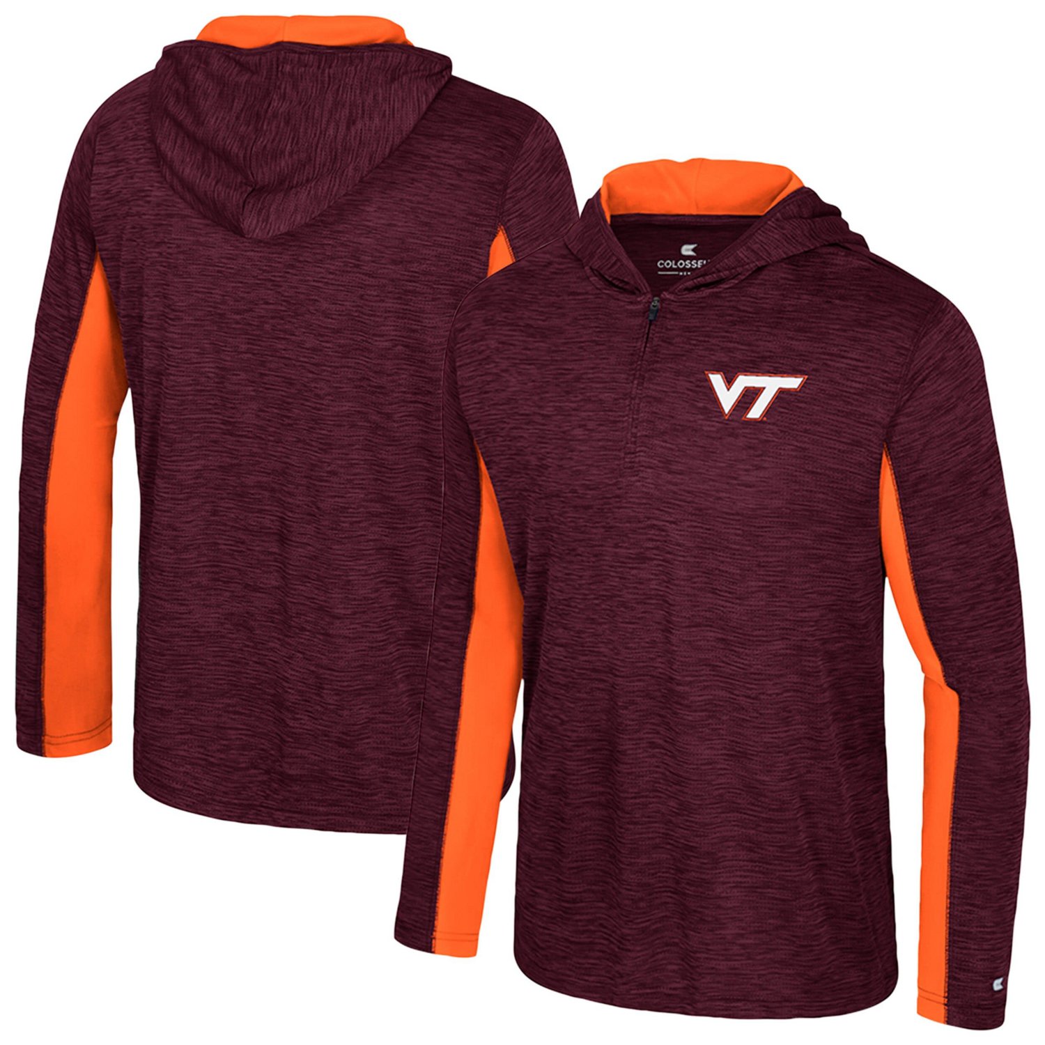 Colosseum Virginia Tech Hokies Always Sunny Quarter-Zip Hoodie - view number 1