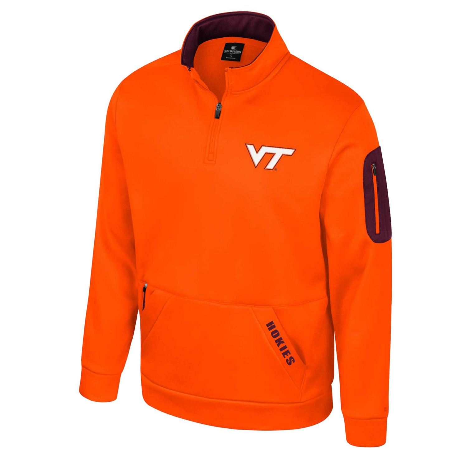 Colosseum Virginia Tech Hokies Mainframe Quarter-Zip Fleece Jacket - view number 2