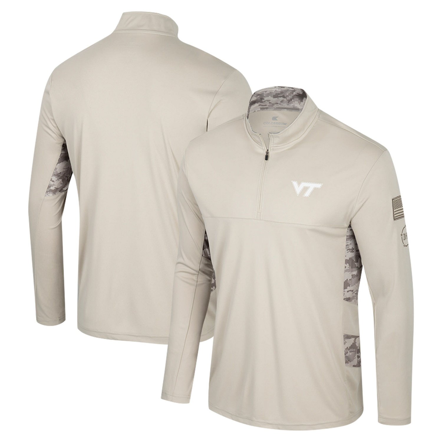 Colosseum Virginia Tech Hokies OHT Military Appreciation Quarter-Zip Jacket