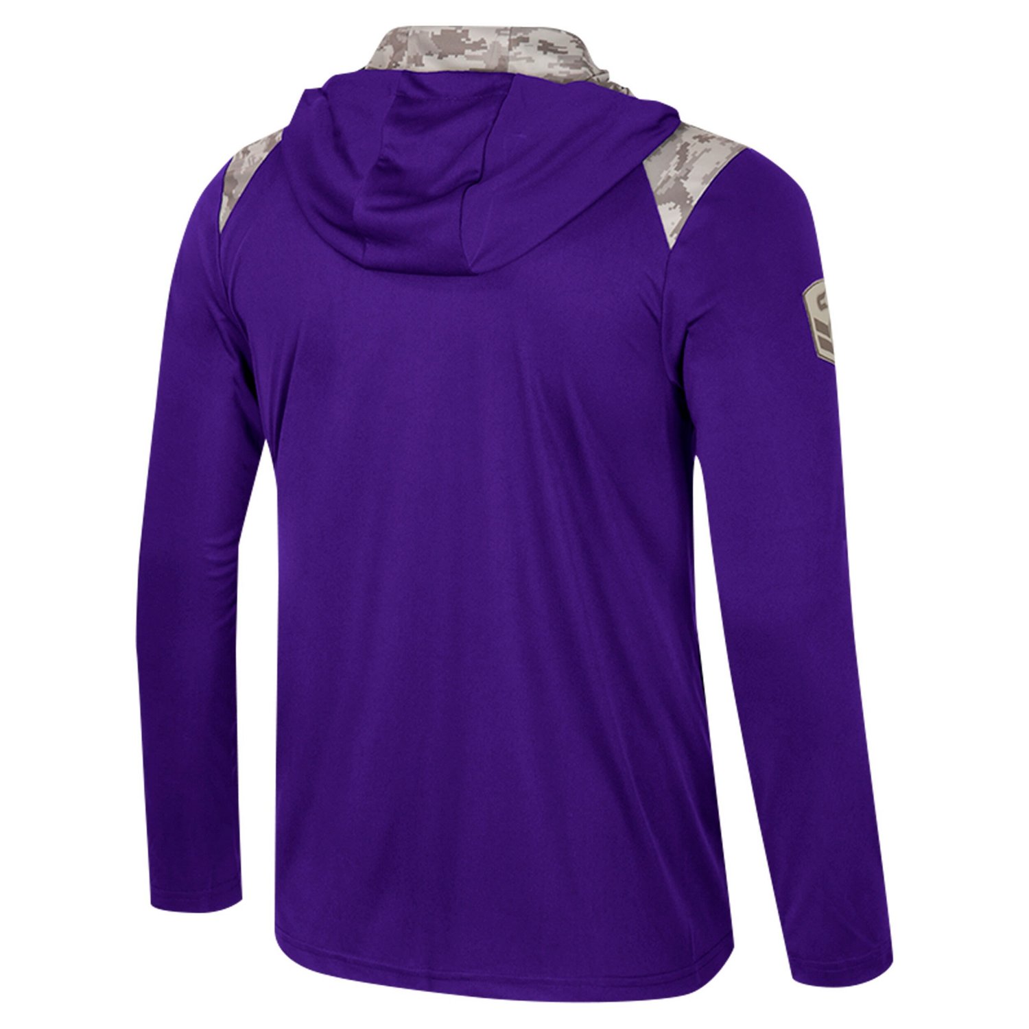 Colosseum Washington Huskies OHT Military Appreciation Quarter-Zip Hoodie Jacket - view number 3
