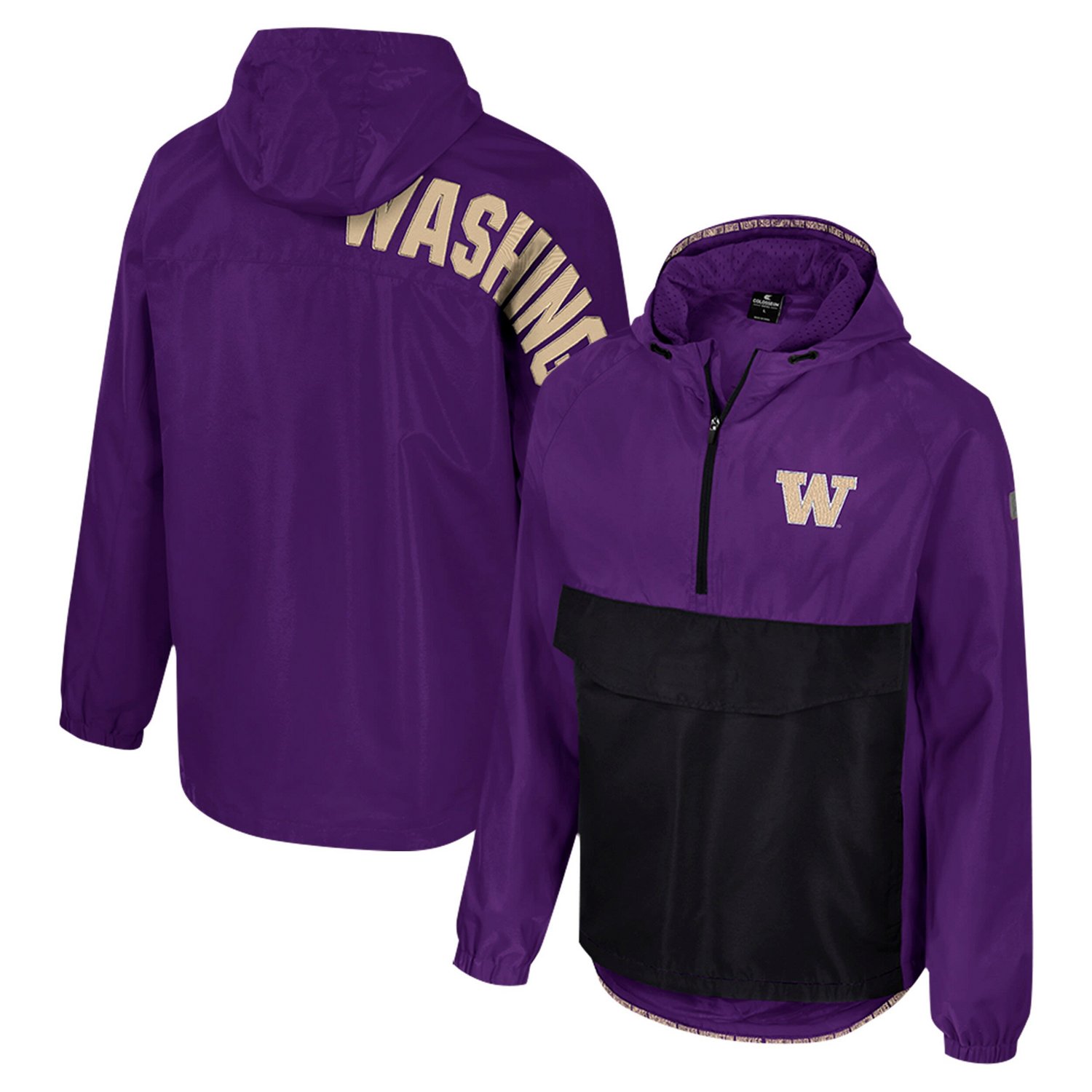 Colosseum Washington Huskies Reloaded Anorak Half-Zip Jacket - view number 1