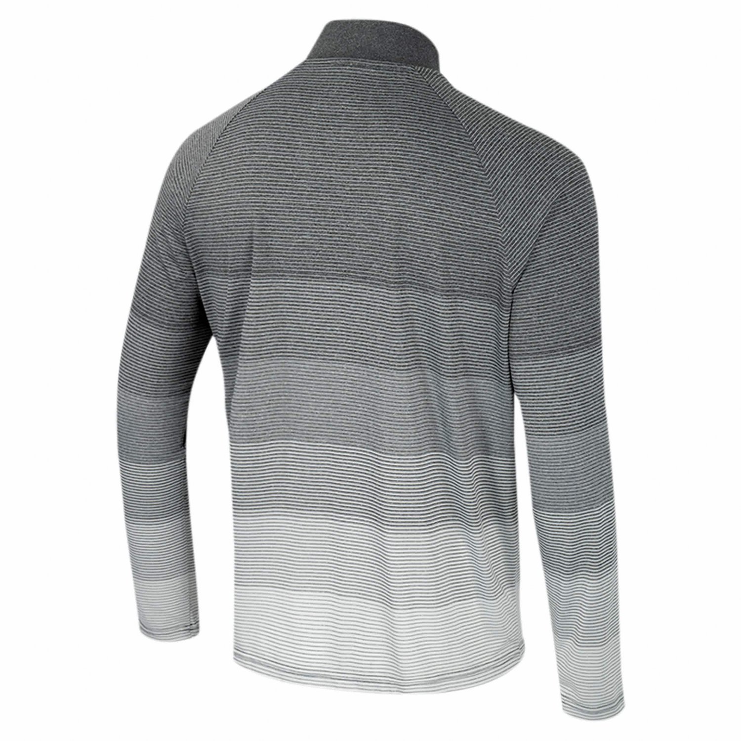 Colosseum Washington State Cougars AI Striped Mesh Quarter-Zip Raglan Windshirt - view number 3