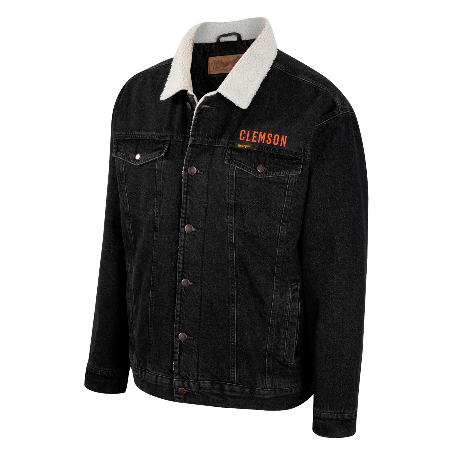 Colosseum x Wrangler Clemson Tigers Western Button-Up Jacket - view number 2