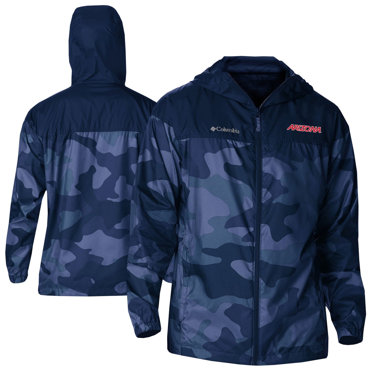 Columbia Arizona Wildcats Flash Challenger Novelty Omni-Tech Full-Zip Windbreaker Jacket                                         - view number 1