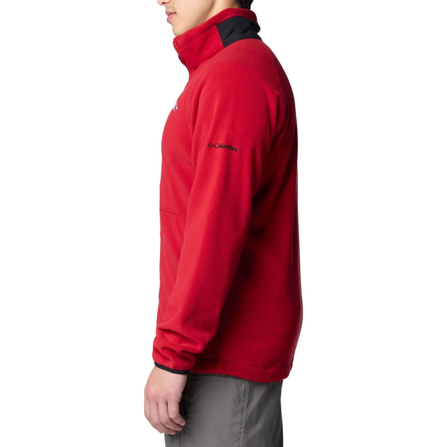Columbia Arkansas Razorbacks Flanker IV Fleece Raglan Full-Zip Jacket                                                            - view number 4