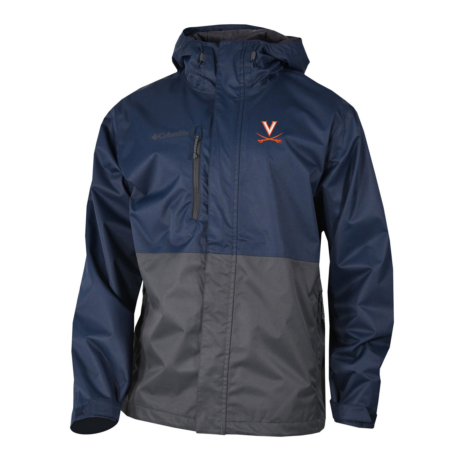Columbia Black Virginia Cavaliers Hikebound Omni-Tech Full-Zip Rain Jacket - view number 2
