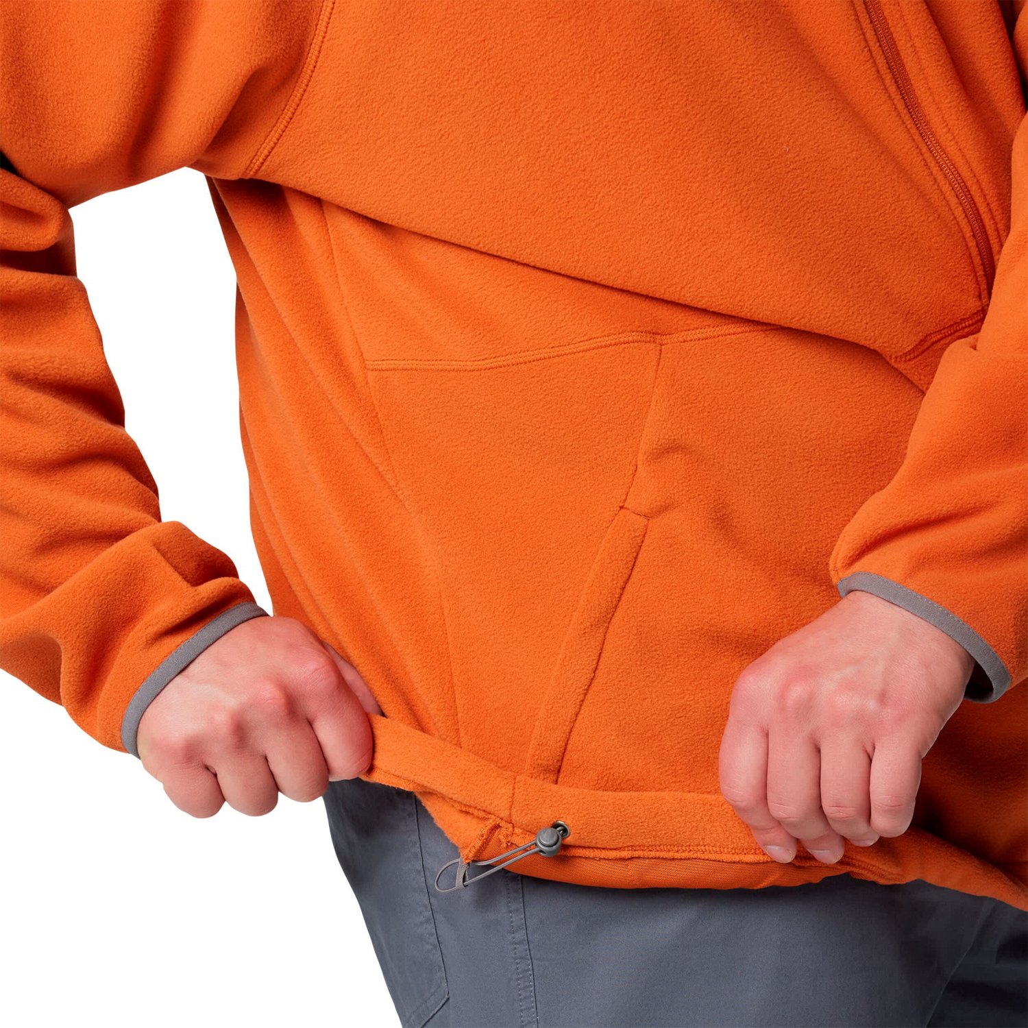 Columbia Burnt Texas Longhorns Big  Tall Flanker IV Fleece Raglan Full-Zip Jacket                                                - view number 3