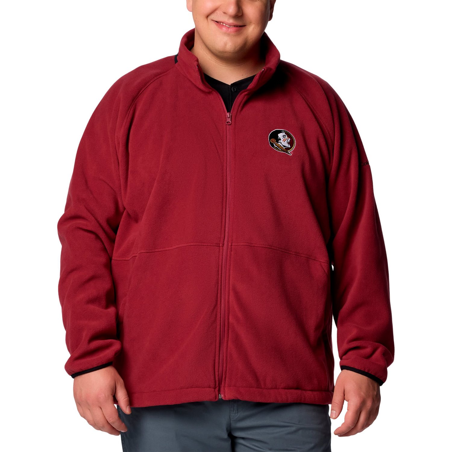 Columbia Florida State Seminoles Big  Tall Flanker IV Fleece Raglan Full-Zip Jacket                                              - view number 1