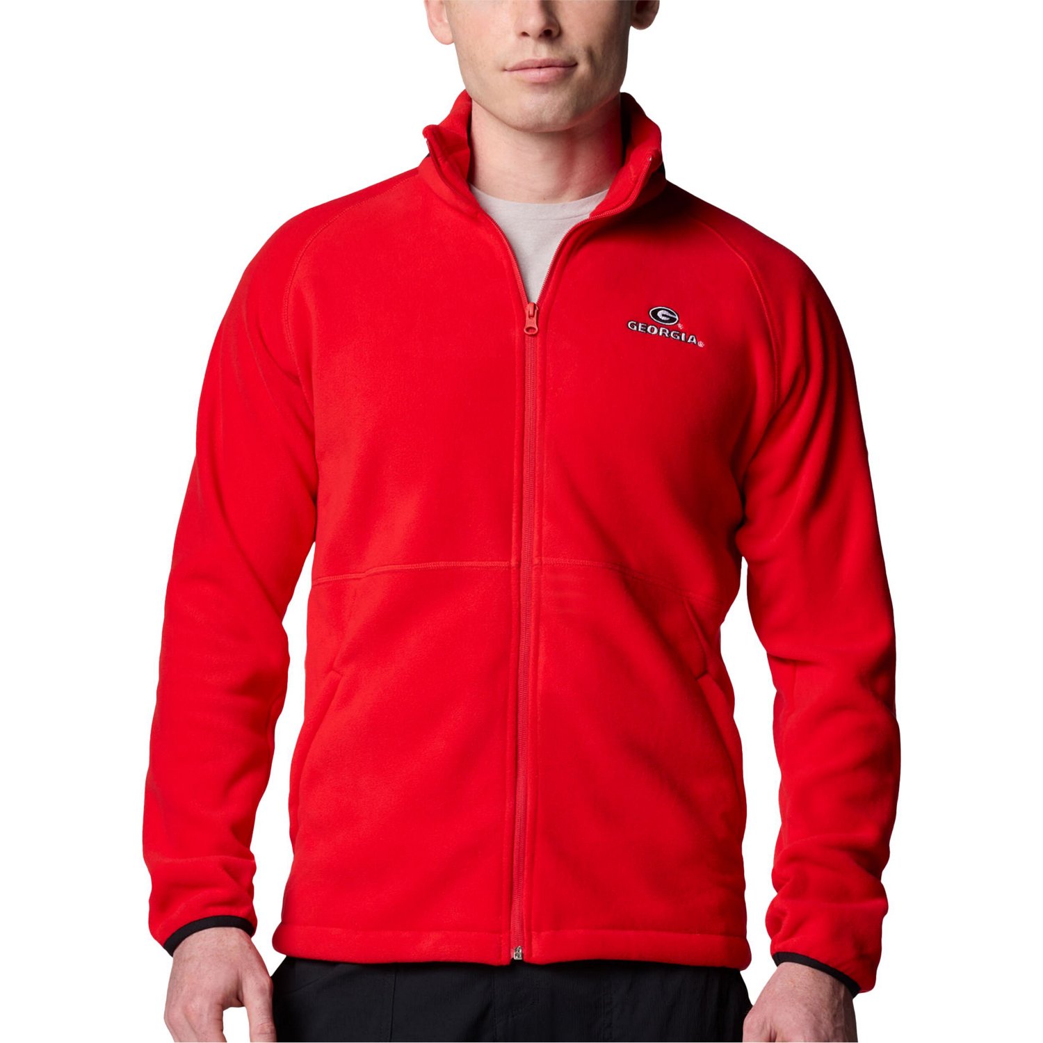 Columbia Georgia Bulldogs Big  Tall Flanker IV Fleece Raglan Full-Zip Jacket