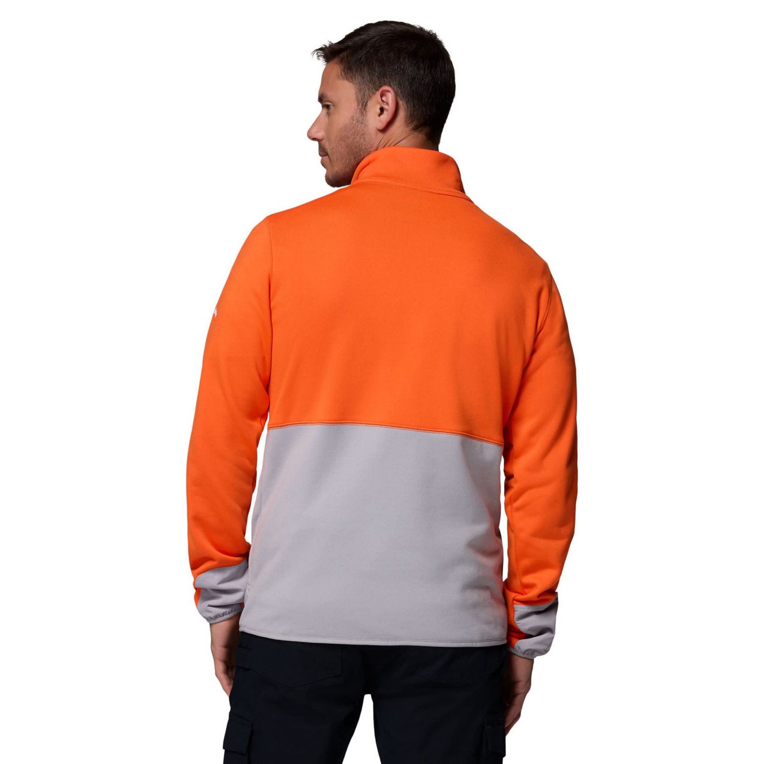 Columbia Gray Clemson Tigers Hike Omni-Wick Half-Zip Pullover - view number 2