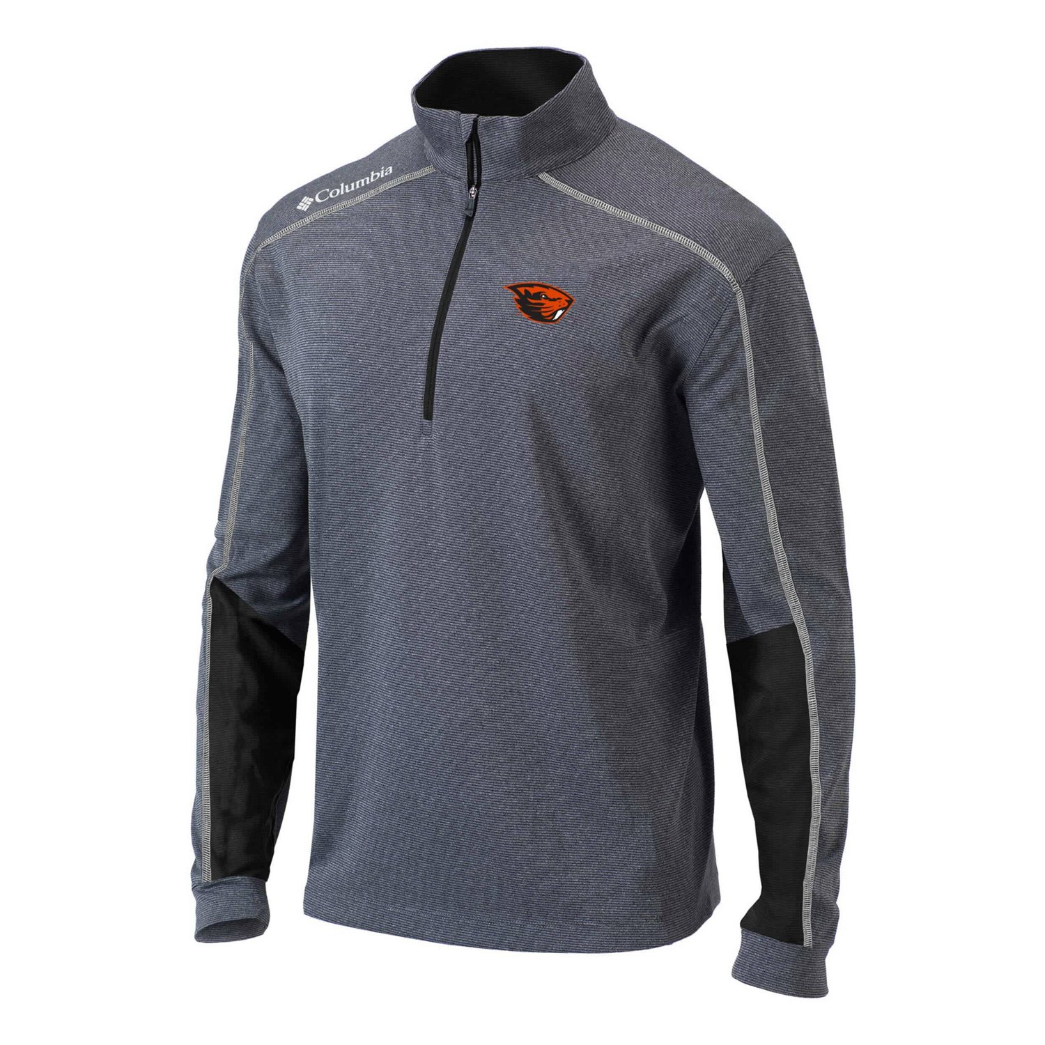 Columbia Heather Gray Oregon State Beavers Shotgun Omni-Wick Quarter-Zip Jacket                                                  - view number 2