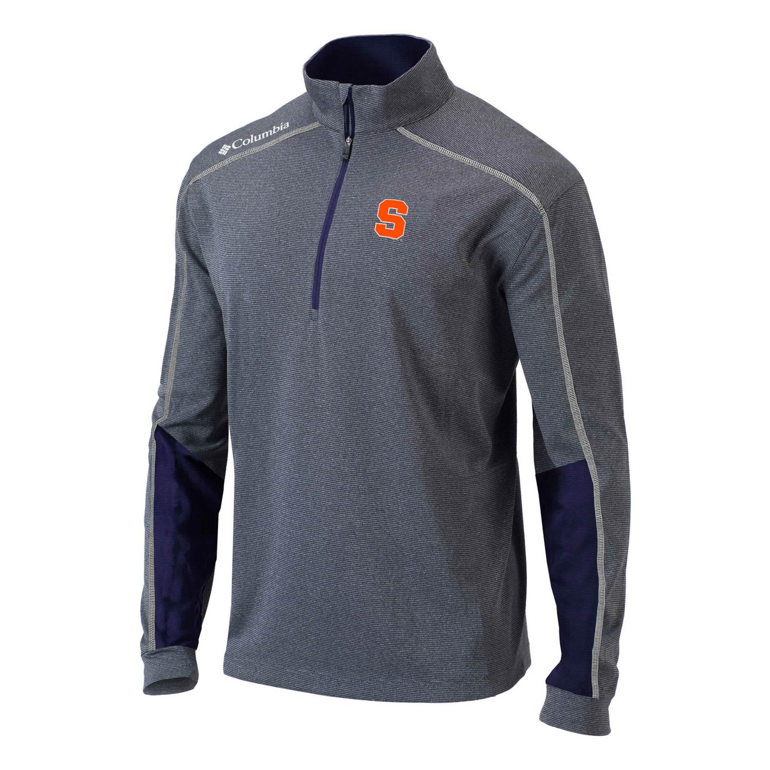 Columbia Heather Gray Syracuse Orange Shotgun Omni-Wick Quarter-Zip Jacket                                                       - view number 2