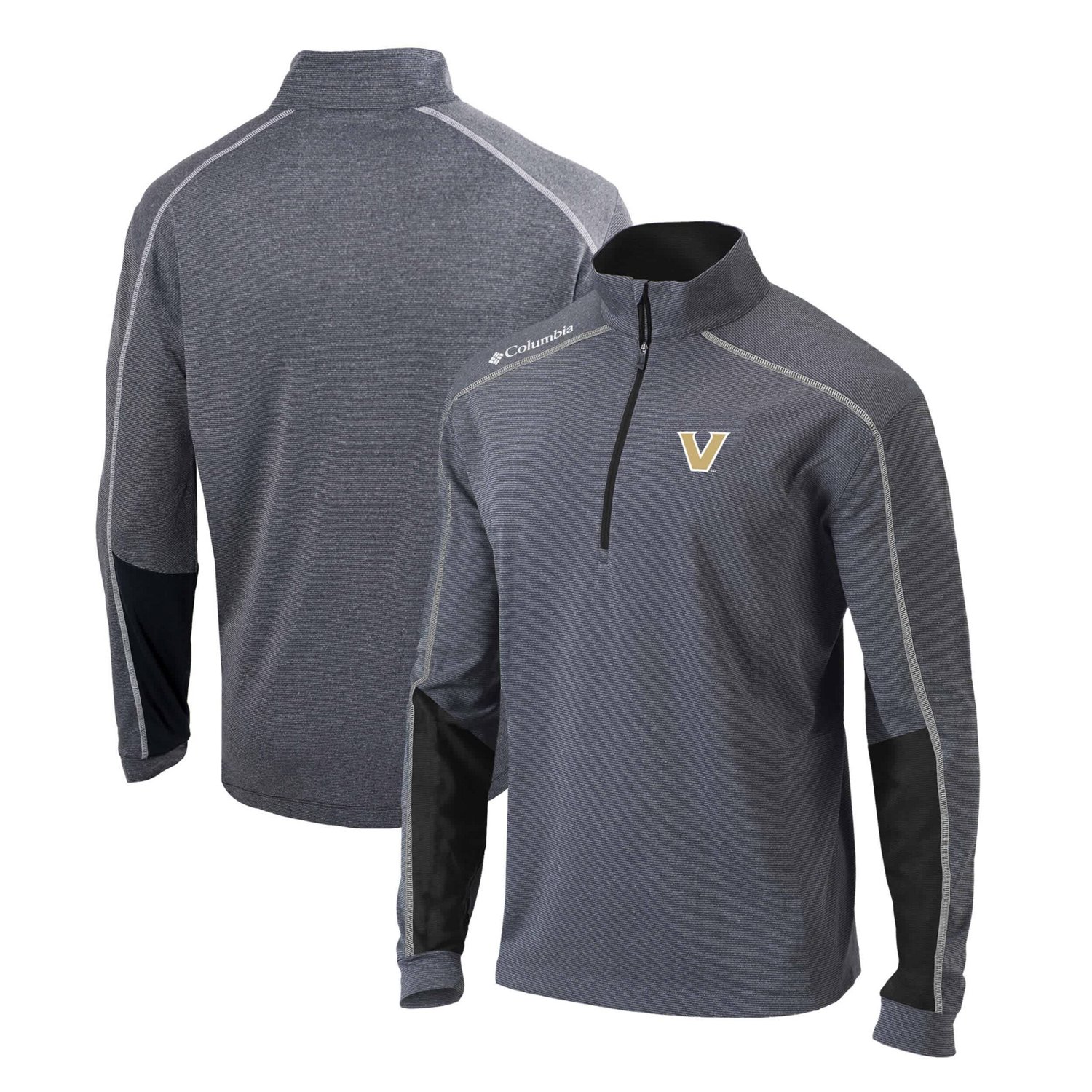 Columbia Heather Gray Vanderbilt Commodores Shotgun Omni-Wick Quarter-Zip Jacket
