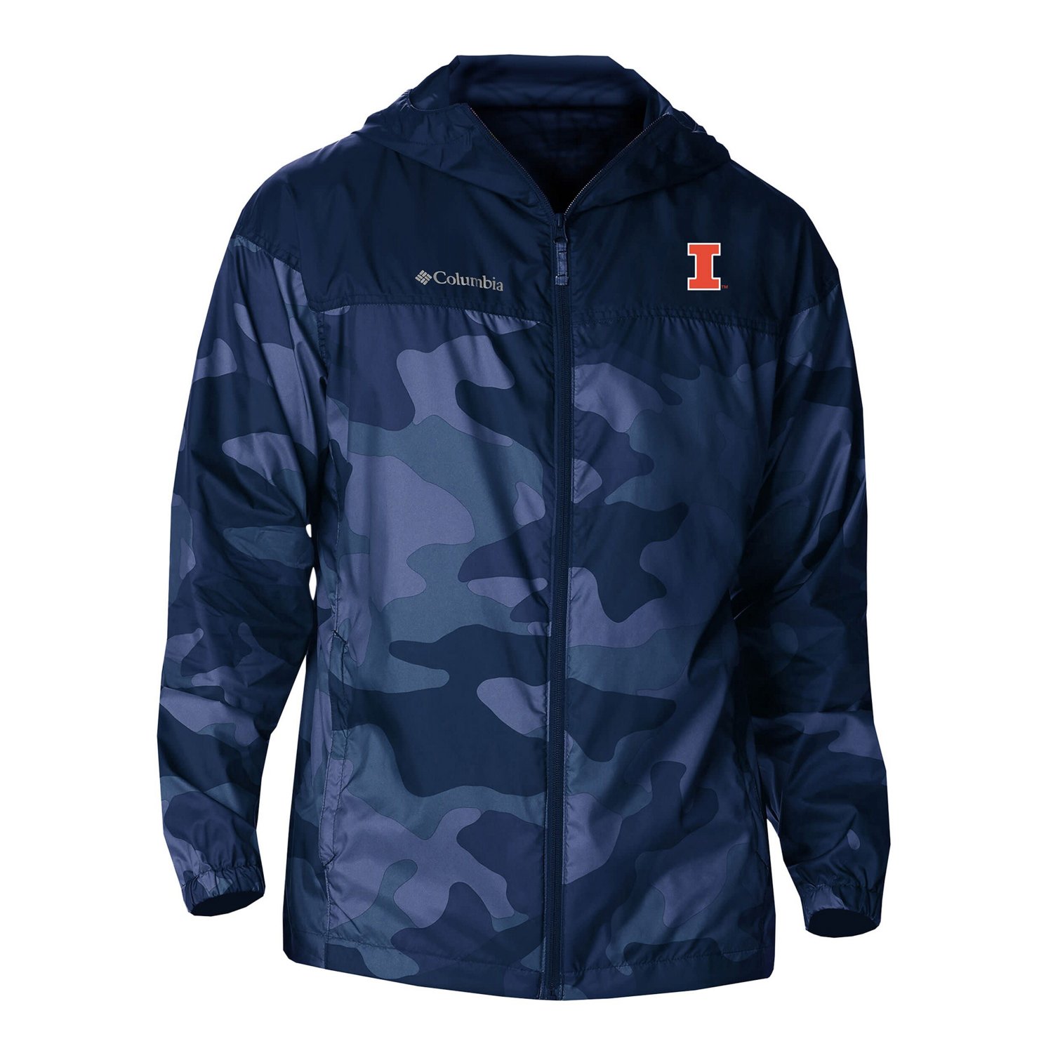 Columbia Illinois Fighting Illini Flash Challenger Novelty Omni-Tech Full-Zip Windbreaker Jacket - view number 2