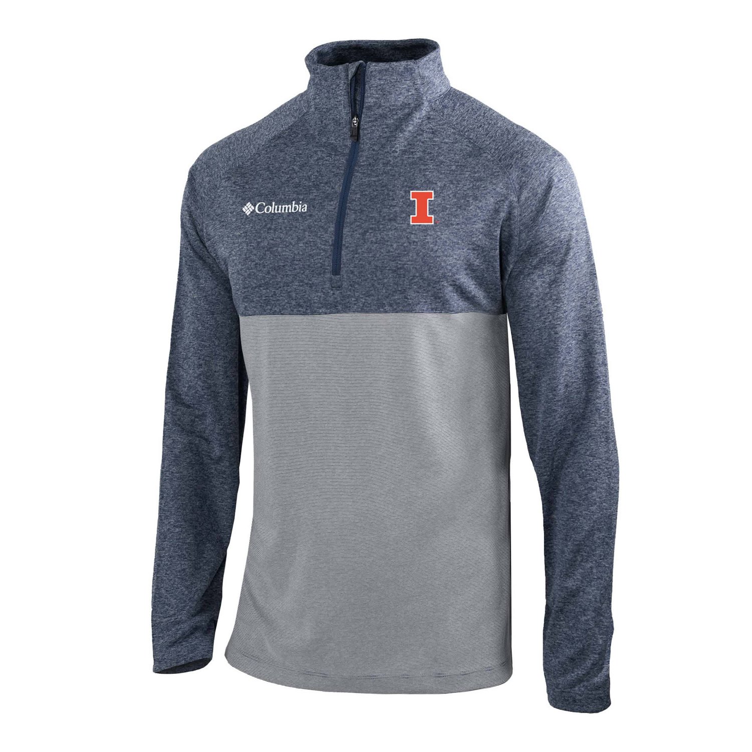 Columbia Illinois Fighting Illini Omni-Wick Raglan Rockin' It Quarter-Zip Top