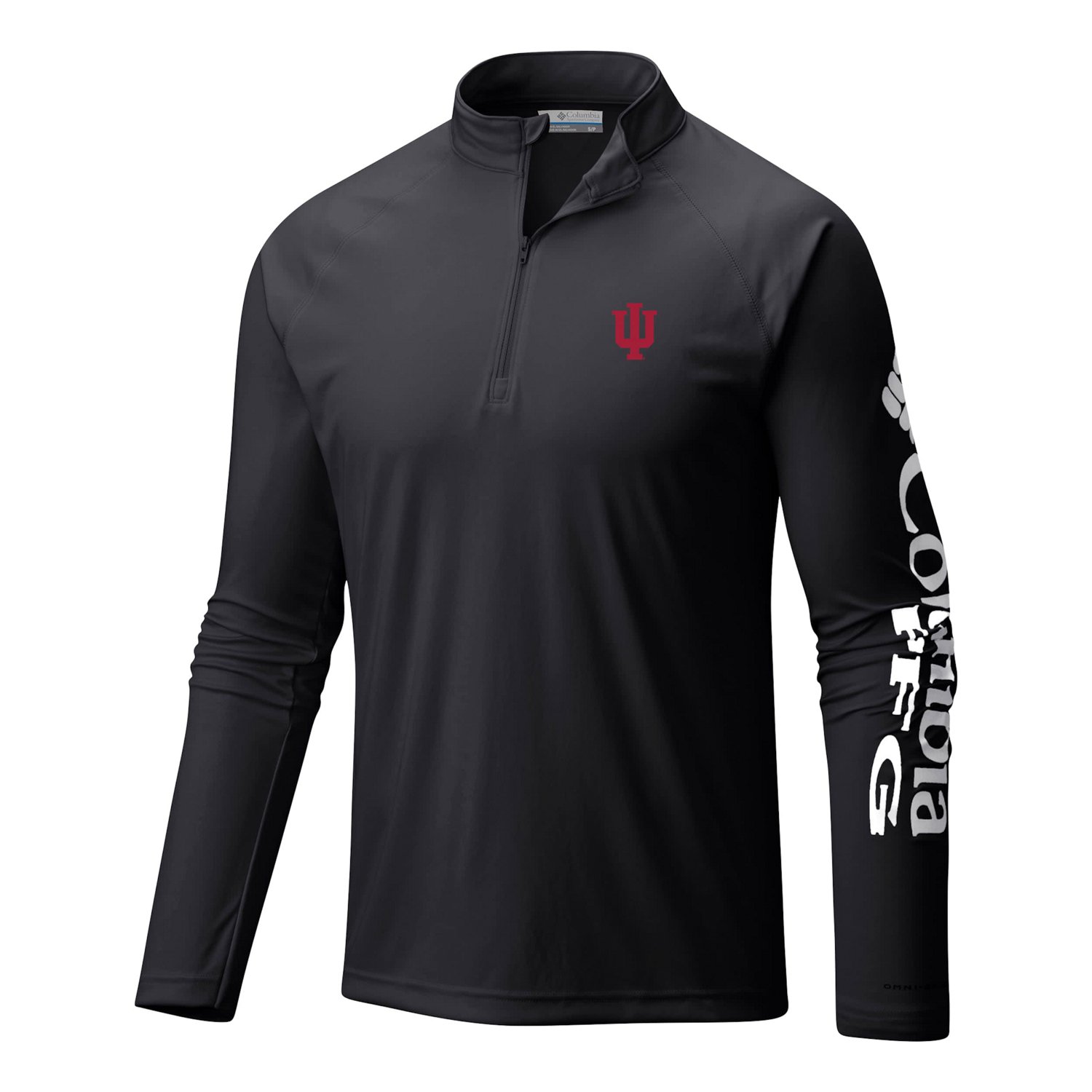 Columbia Indiana Hoosiers Terminal Tackle Omni-Wick Quarter-Zip Top