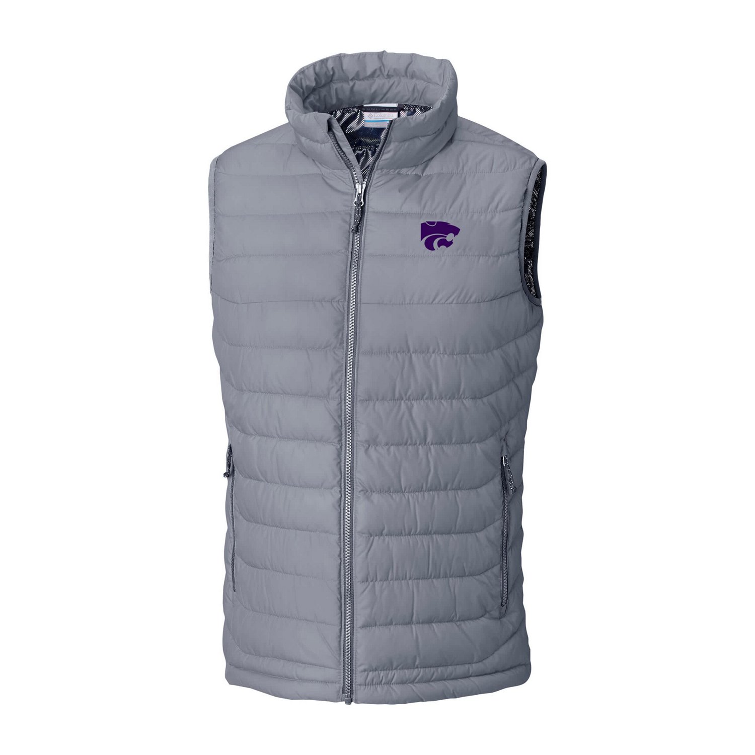 Columbia Kansas State Wildcats Powder Lite Omni-Heat Full-Zip Vest