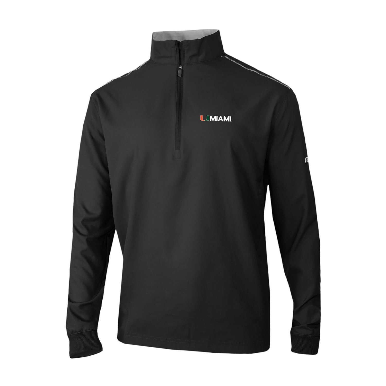 Columbia Miami Hurricanes Omni-Wick Bogey's Paradise Quarter-Zip Top