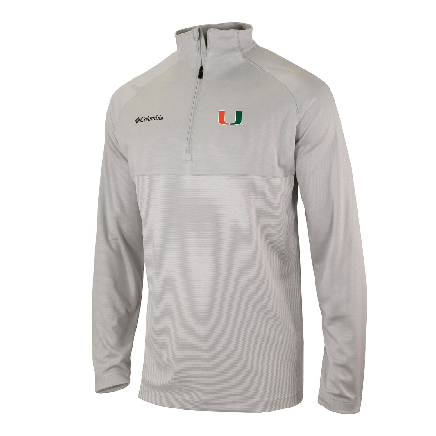 Columbia Miami Hurricanes Omni-Wick Raglan Rockin' It Quarter-Zip Top