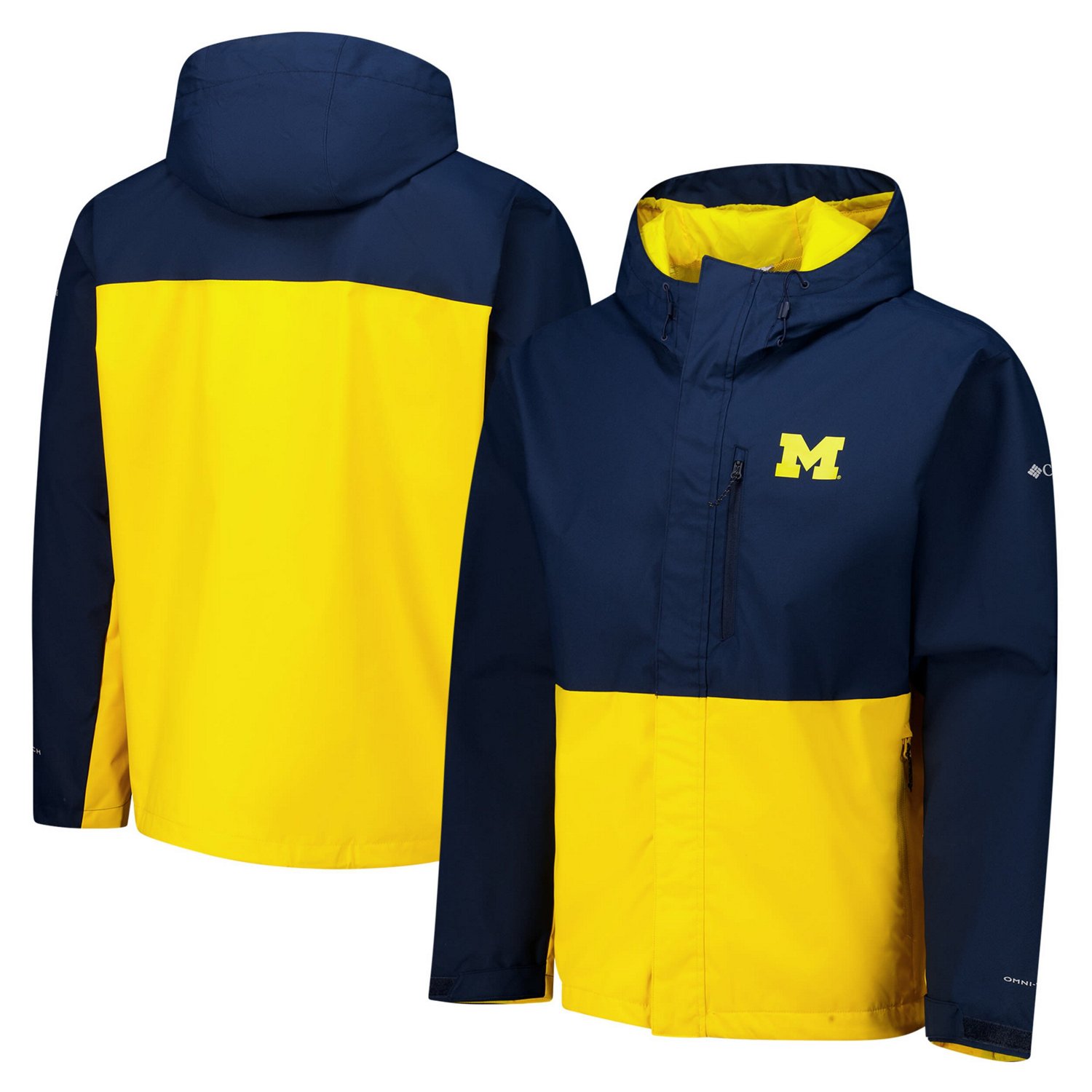 Columbia Michigan Wolverines Field Bound Omni-Tech Full-Zip Jacket