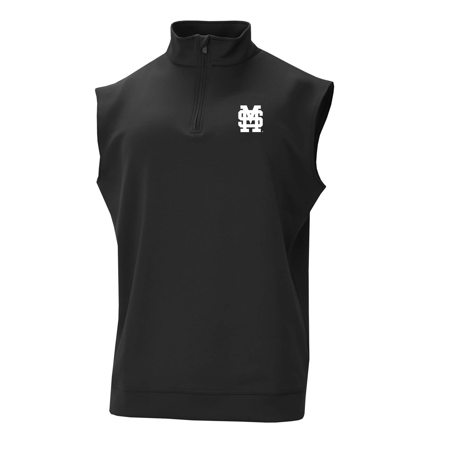 Columbia Mississippi State Bulldogs Omni-Wick Wickhams Hills Quarter-Zip Vest                                                    - view number 2