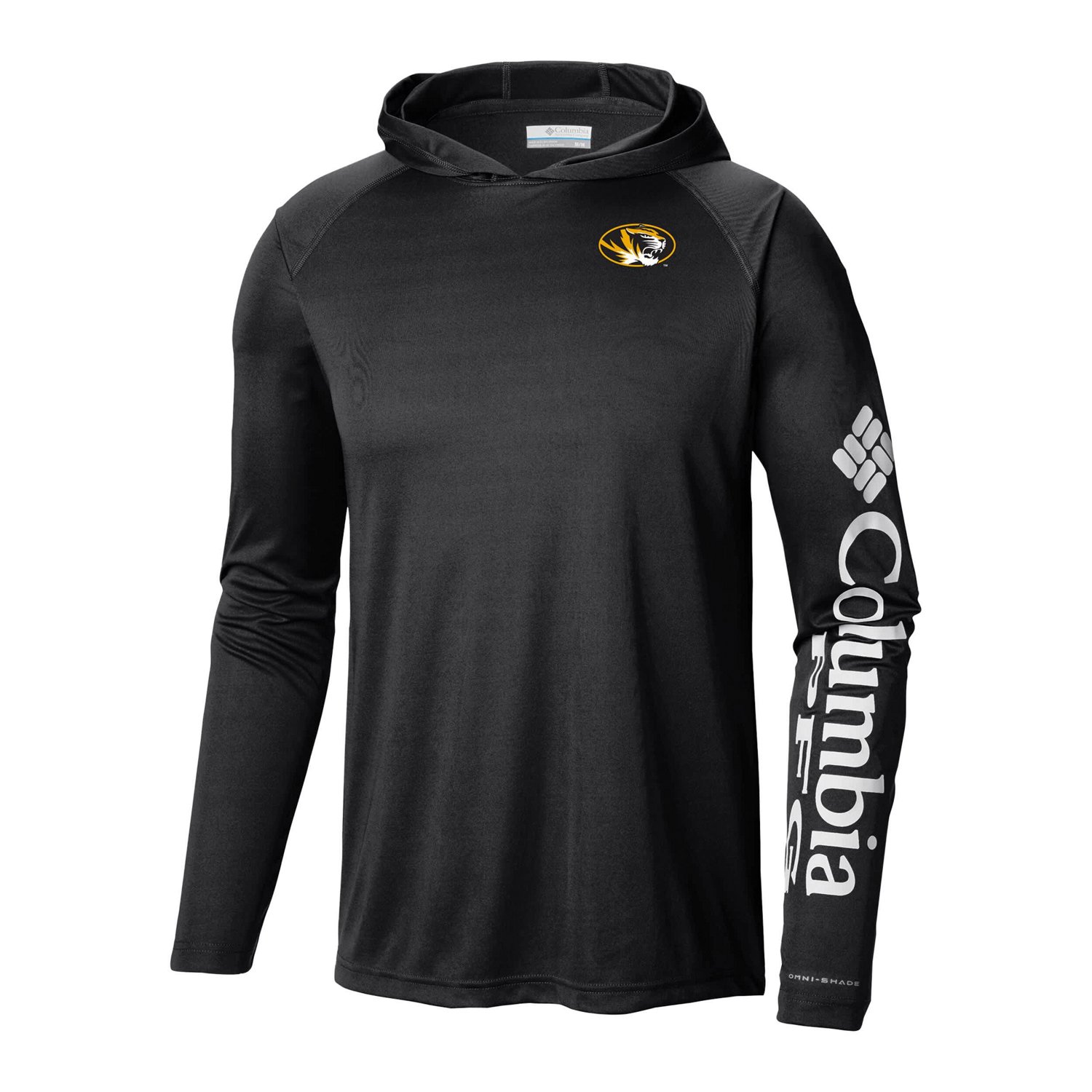 Columbia Missouri Tigers Terminal Tackle Omni-Shade Lightweight Pullover Hoodie - view number 1