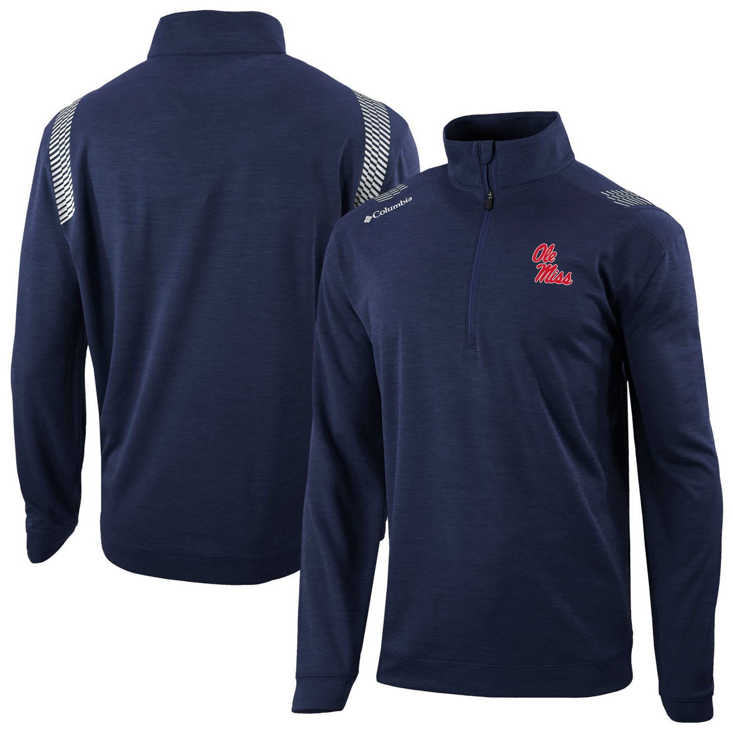 Columbia Ole Miss Rebels Omni-Wick Oakland Downs Quarter-Zip Top