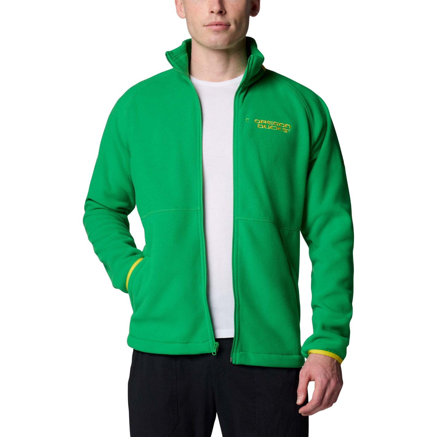 Columbia Oregon Ducks Flanker IV Fleece Raglan Full-Zip Jacket                                                                   - view number 3