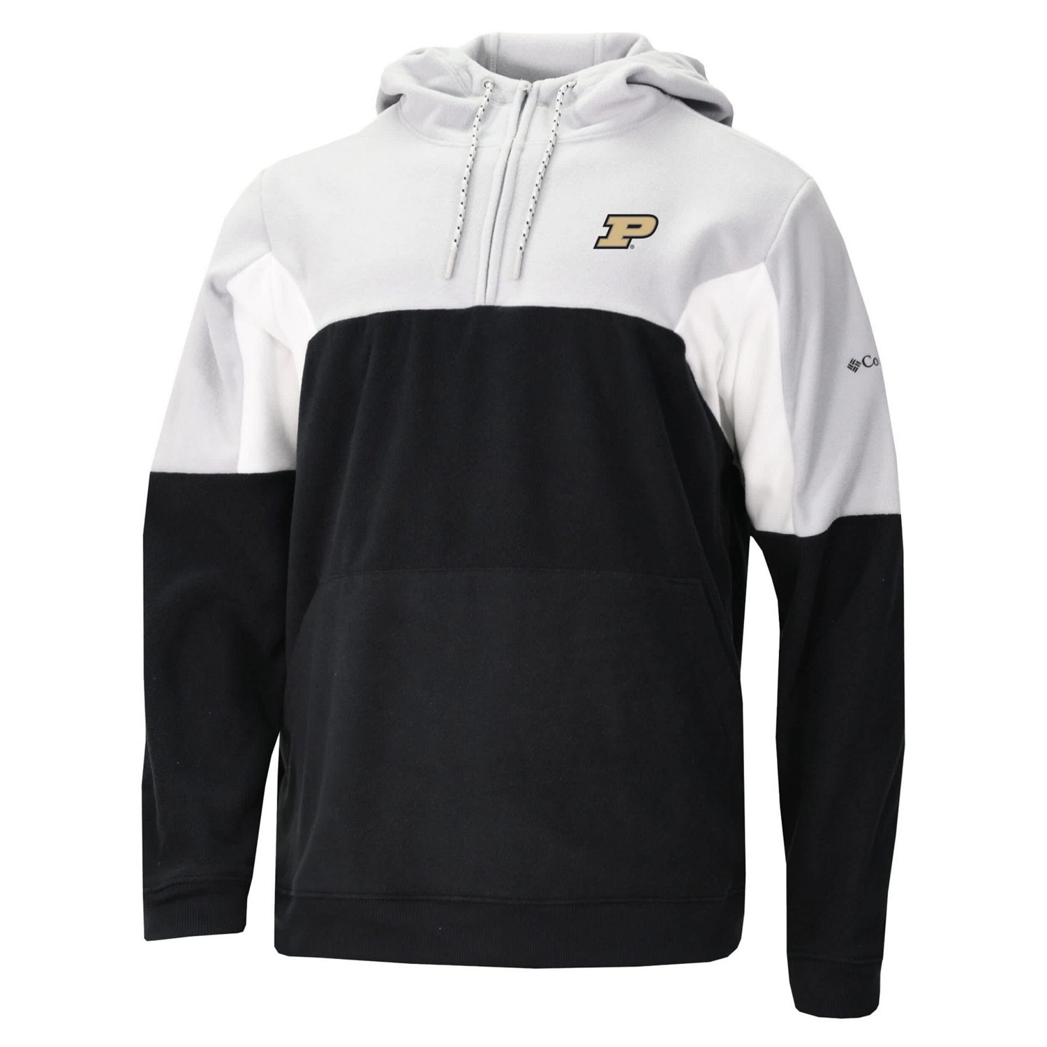 Columbia Purdue Boilermakers Lodge Fleece Quarter-Zip Hoodie                                                                     - view number 2