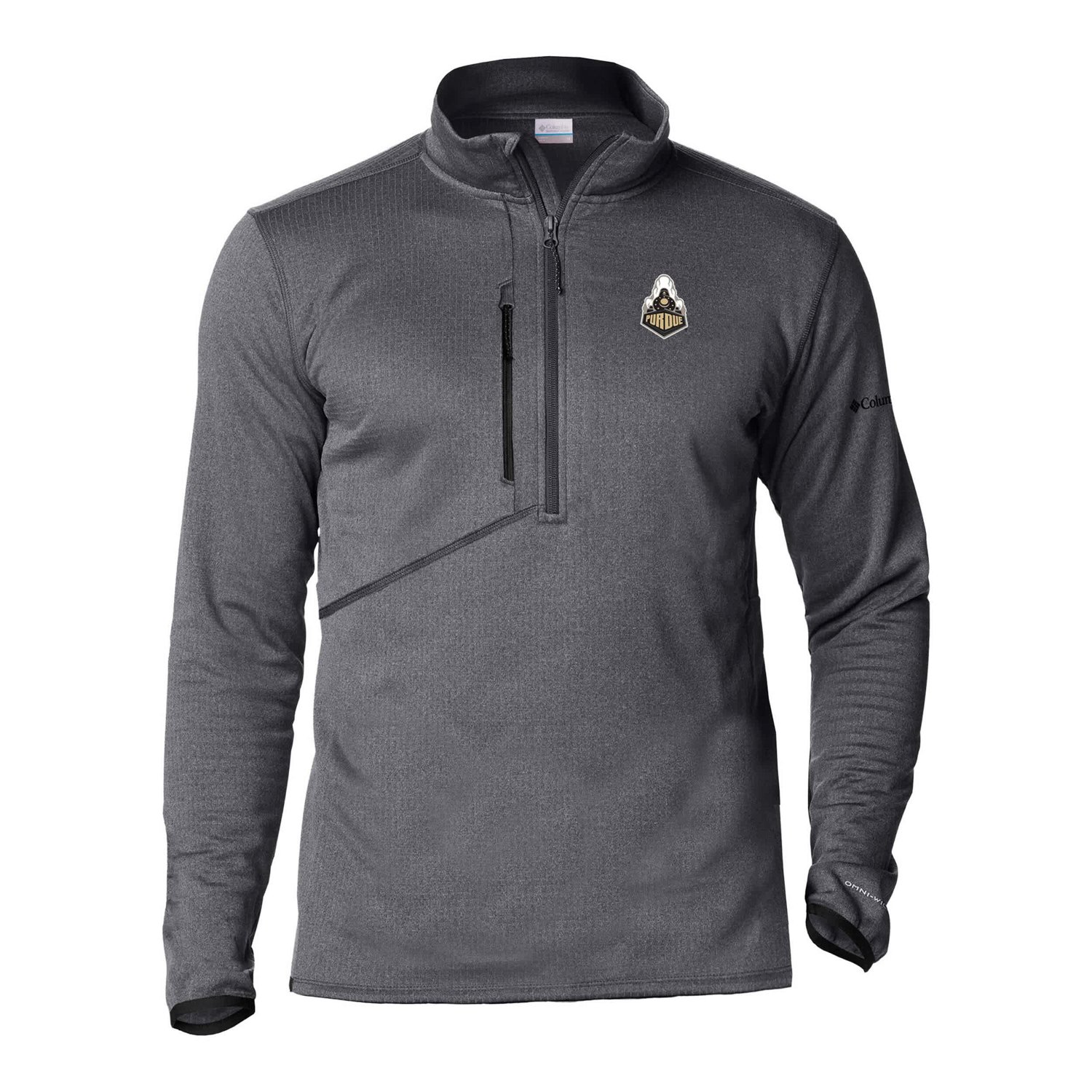 Columbia Purdue Boilermakers Park View Fleece Omni-Wick Half-Zip Pullover - view number 2